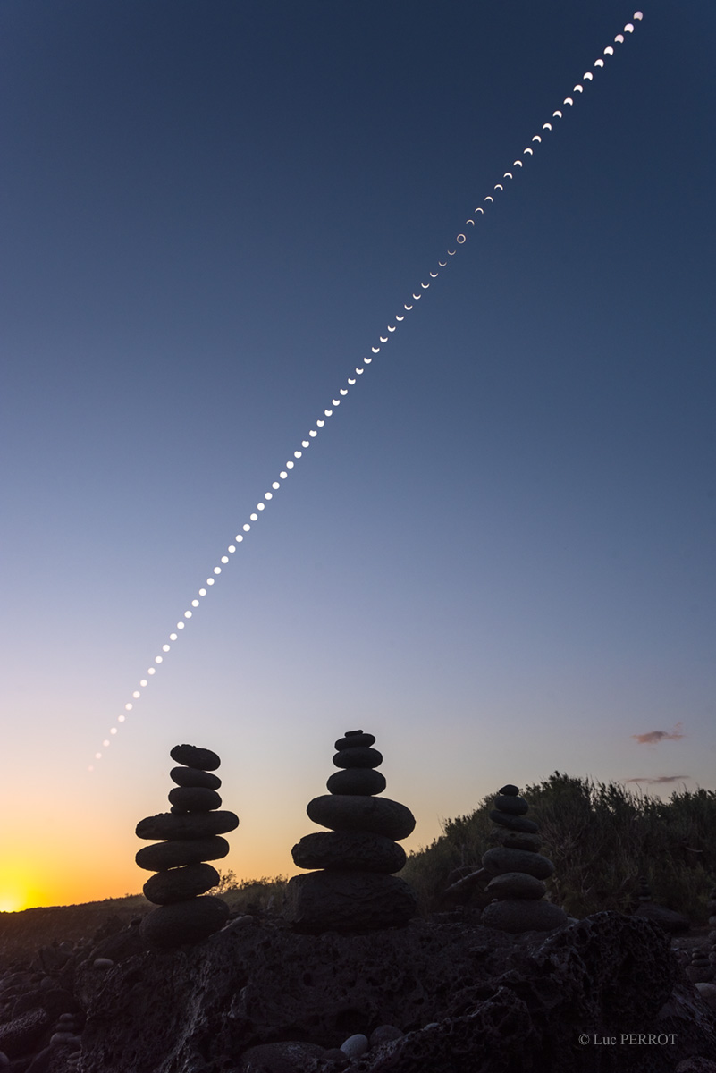 APOD: 2016 September 7 – Eclipse to Sunset