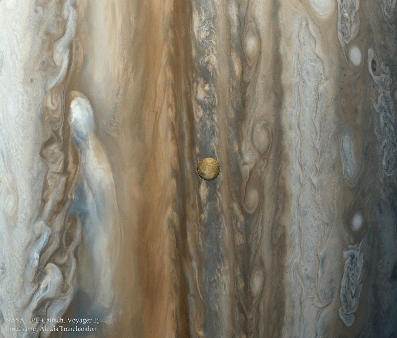 Io over Jupiter from Voyager 1 — APOD for 2016-09-04