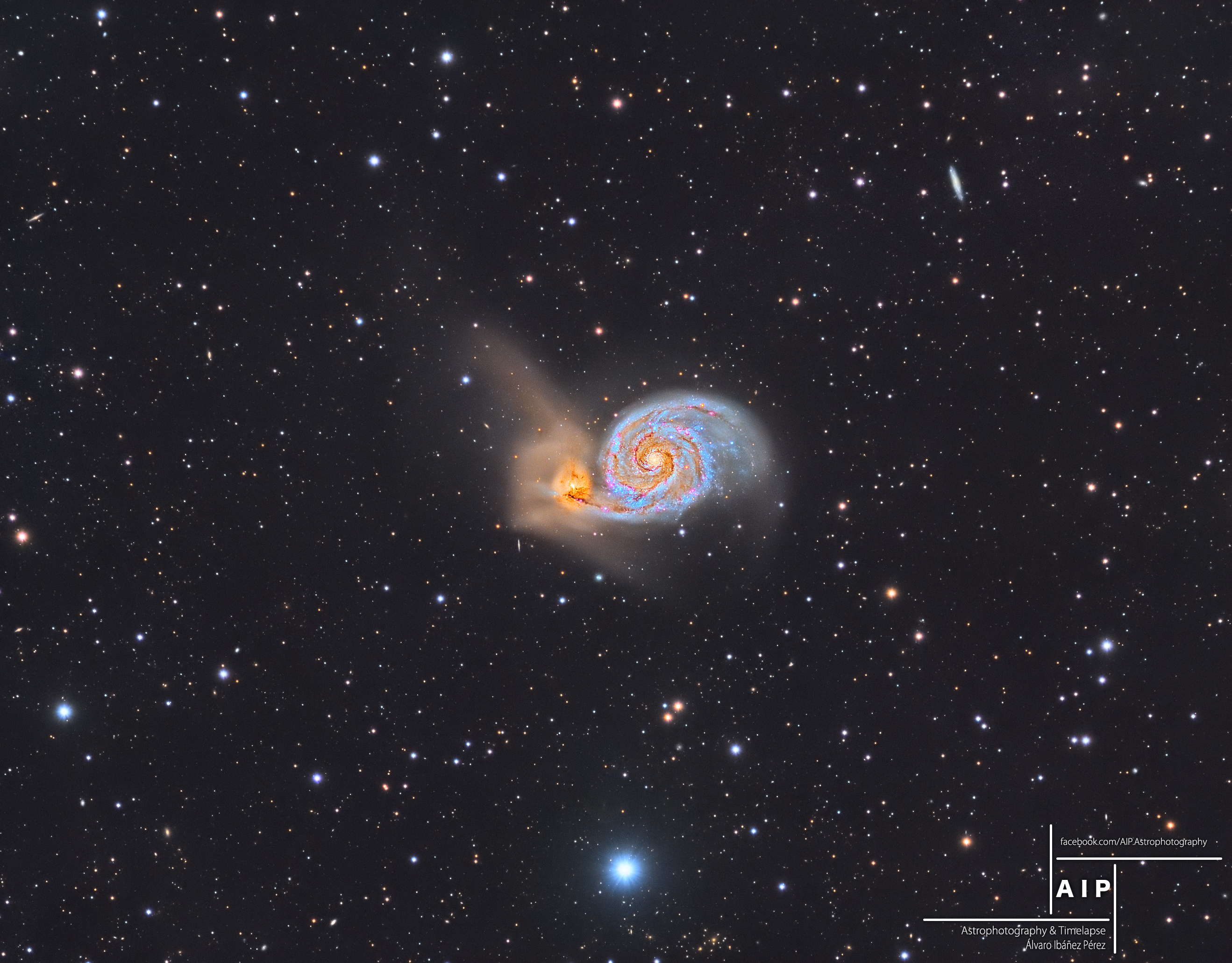APOD: 2016 September 6 – The Whirlpool Galaxy and Beyond