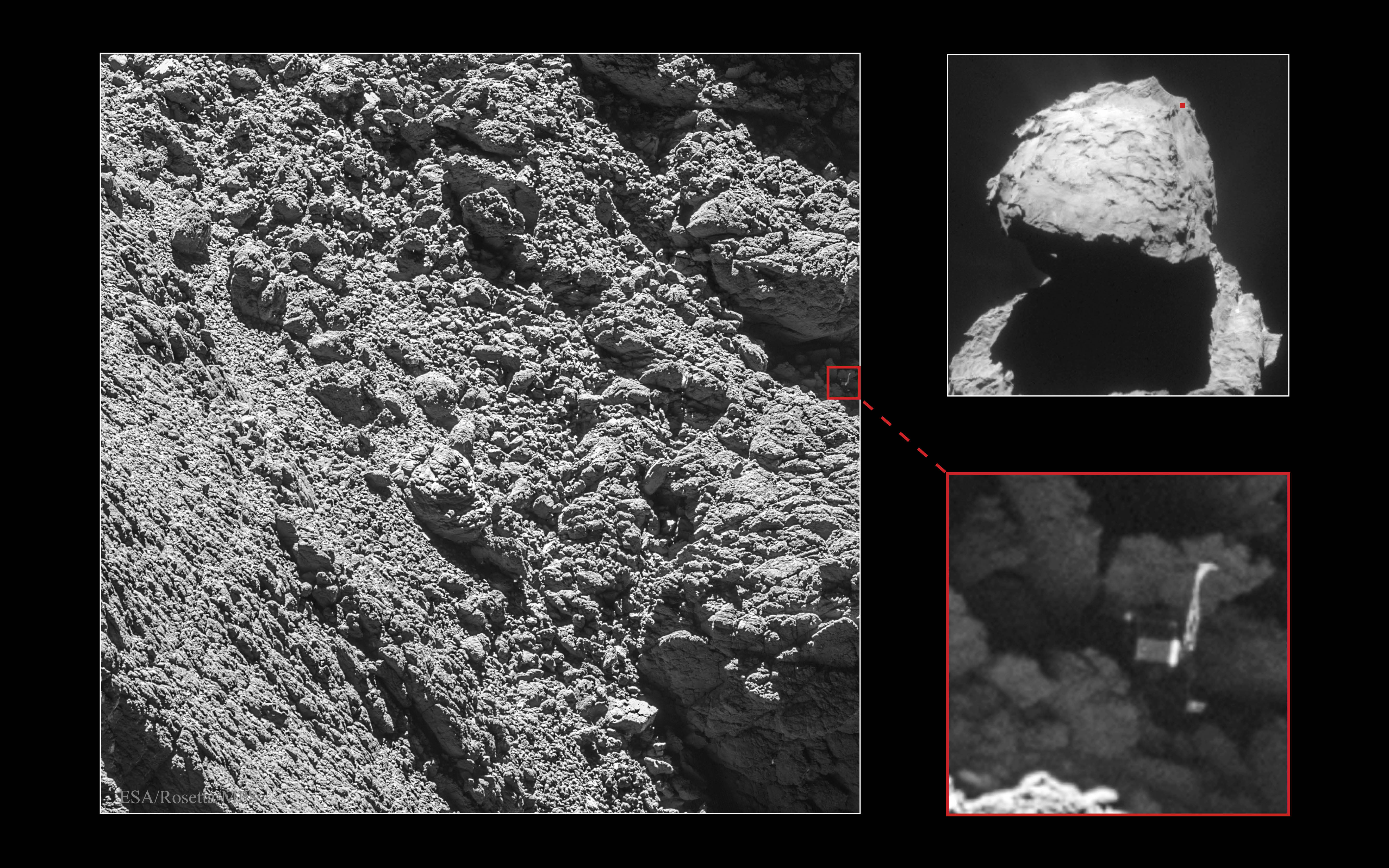 APOD: 2016 September 12 – Philae Lander Found on Comet 67P