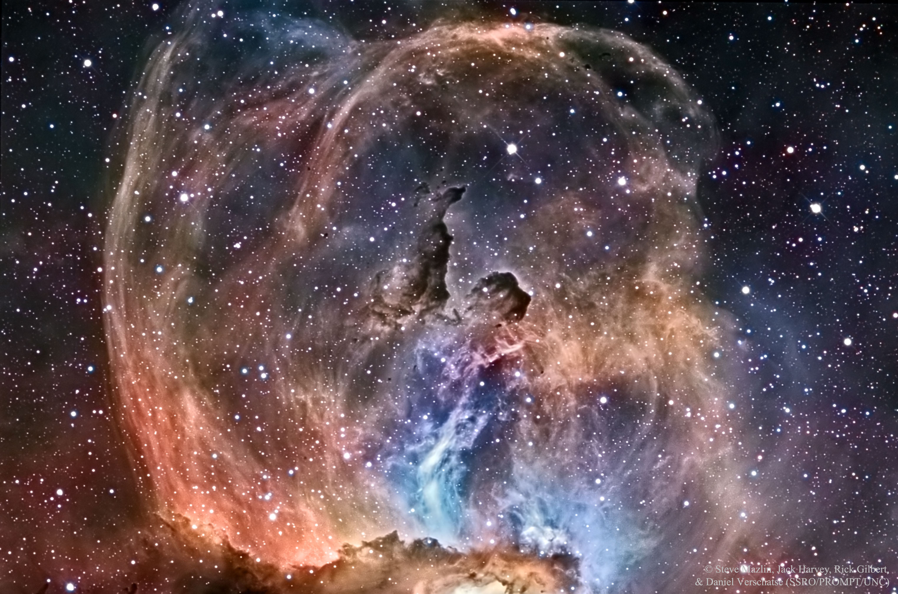 APOD: 2016 September 28 – NGC 3576: The Statue of Liberty Nebula