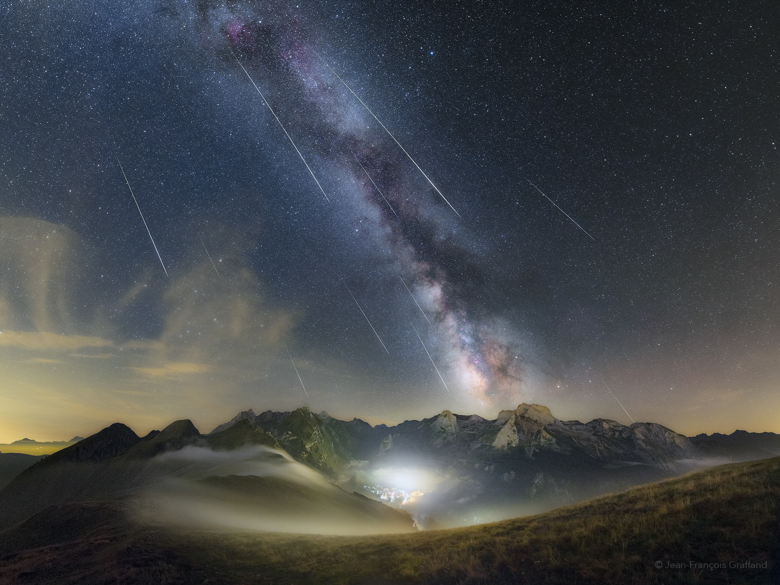 APOD: 2017 August 18 – Perseids over the Pyrenees