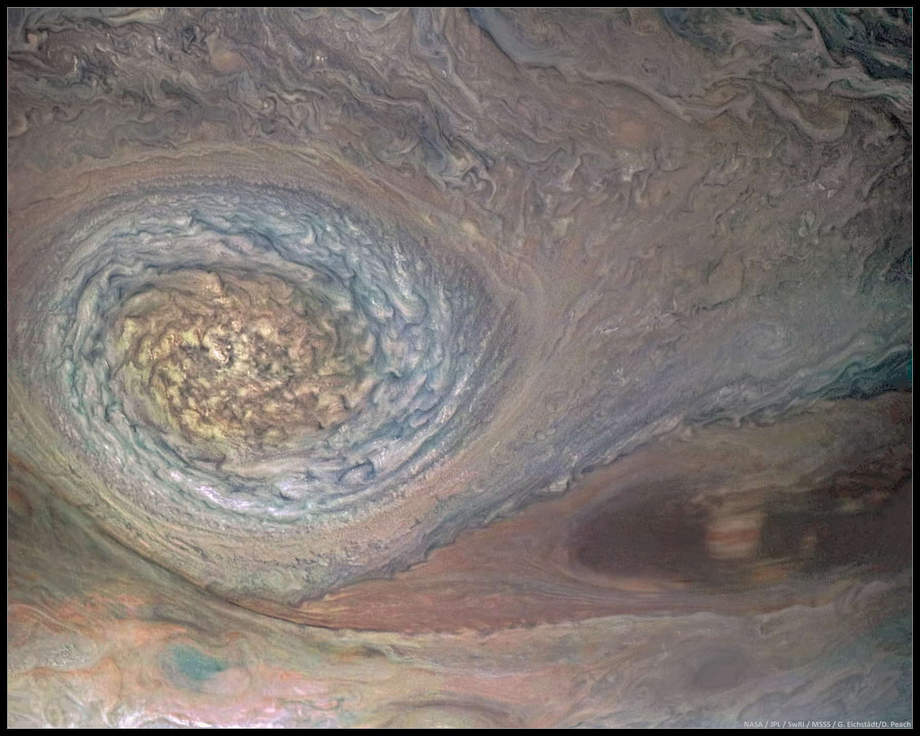 APOD: 2017 August 4 – North North Temperate Zone Little Red Spot