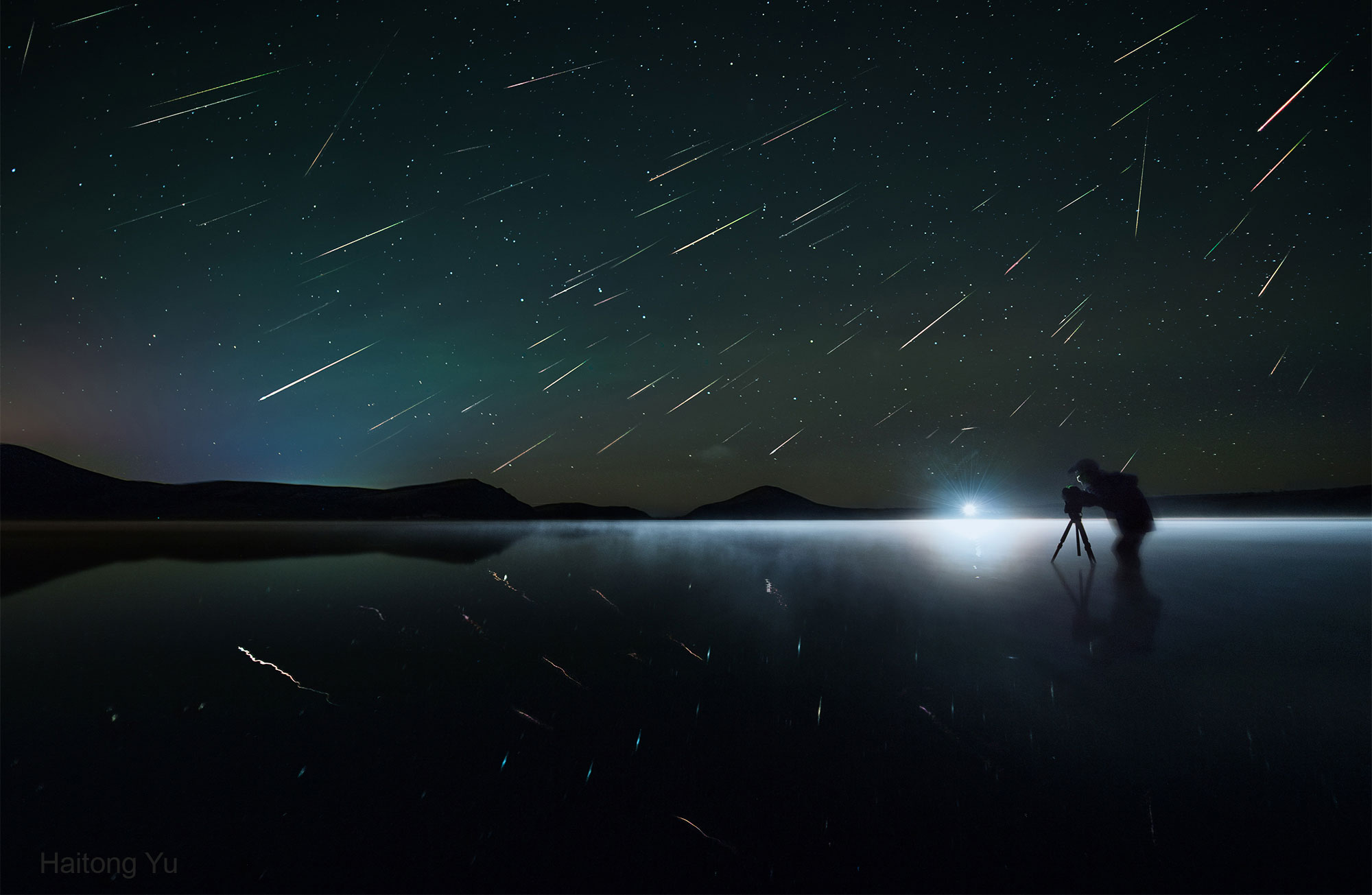 APOD: 2017 December 13 – Meteors over Inner Mongolia