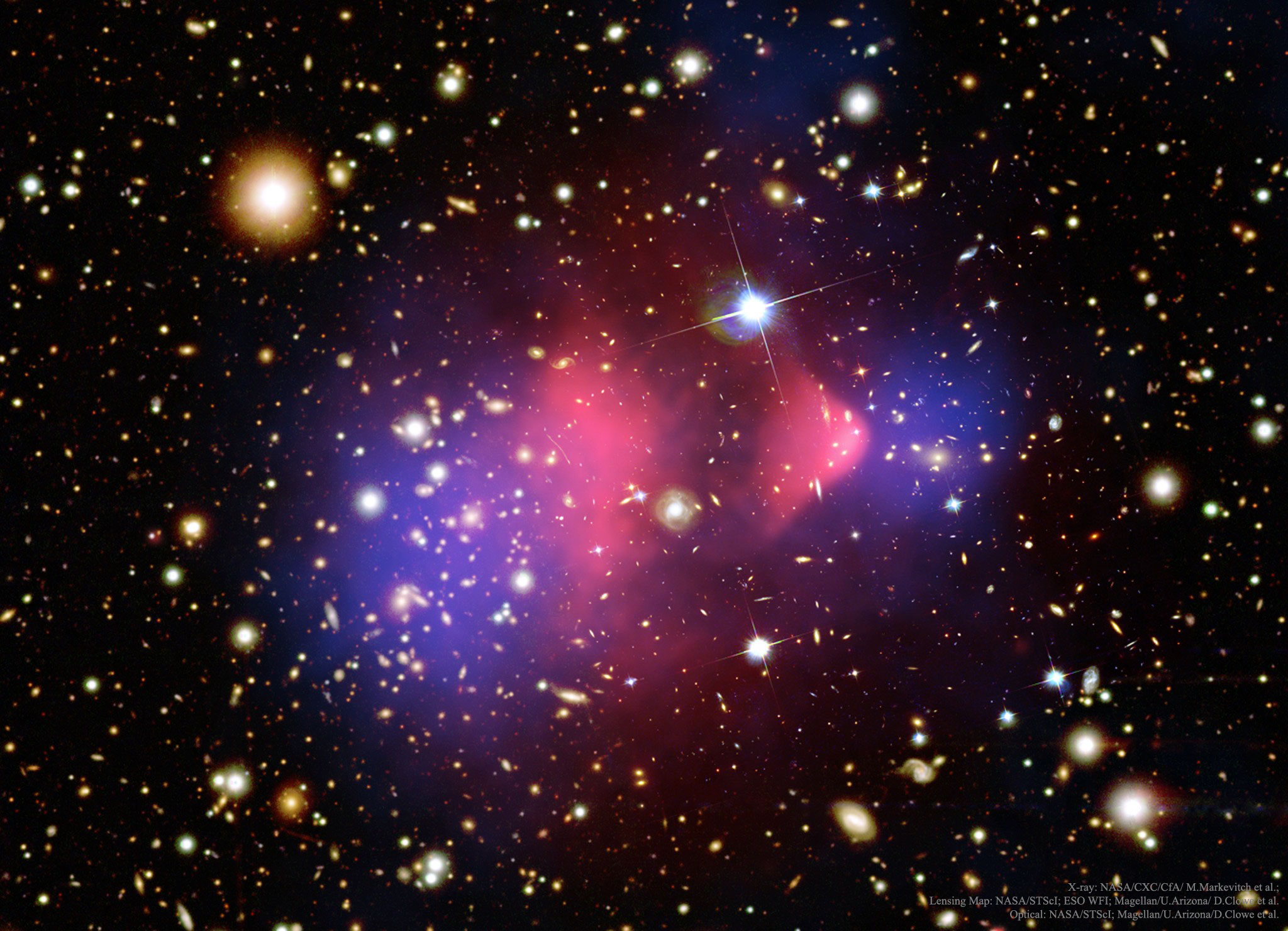 APOD: 2017 January 15 – The Matter of the Bullet Cluster
