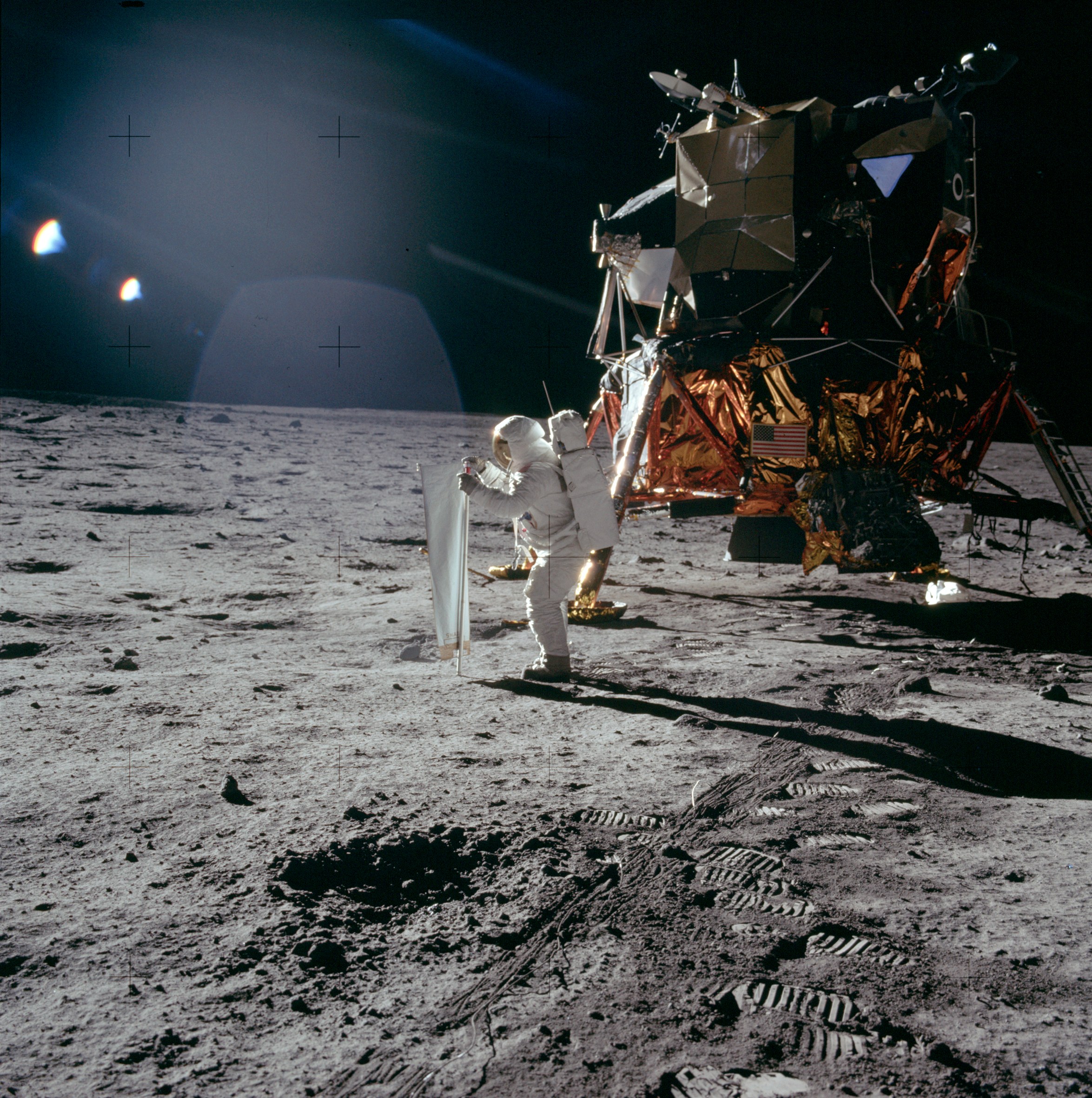 APOD: 2017 July 22 – Apollo 11: Catching Some Sun
