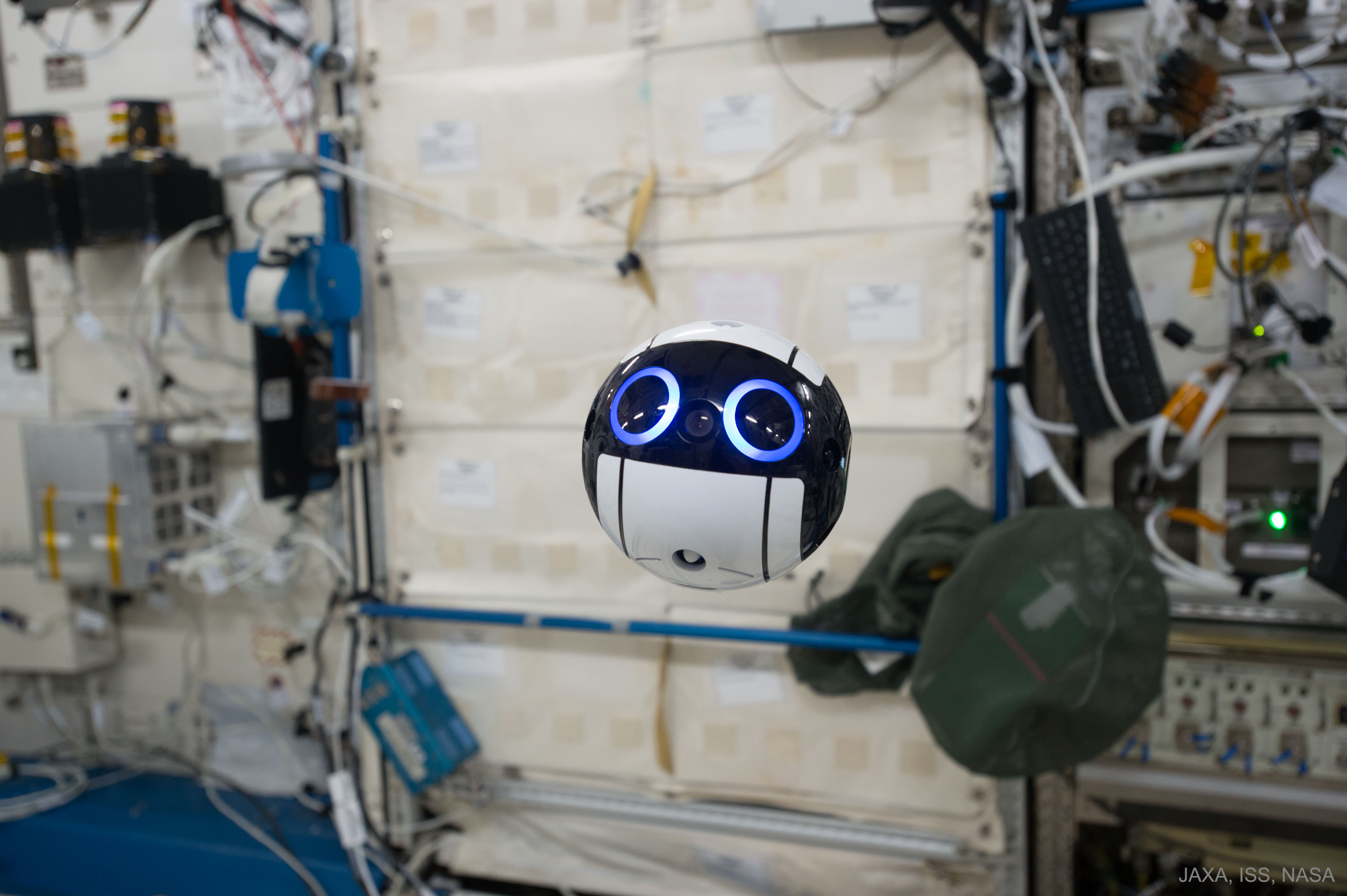 APOD: 2017 July 25 – Int Ball Drone Activated on the Space Station