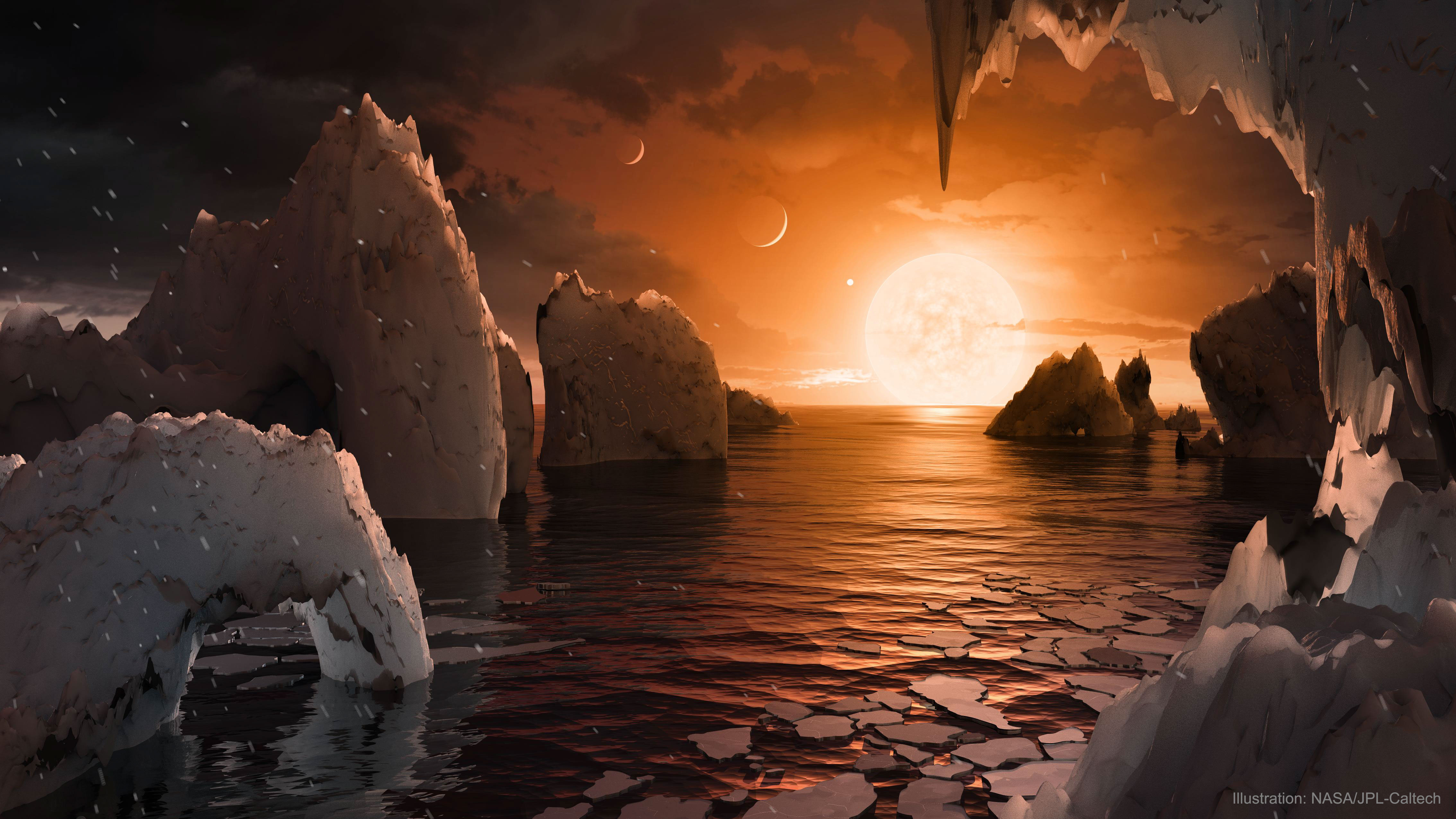 APOD: 2017 June 26 – Artistic Impression: The Surface of TRAPPIST 1f