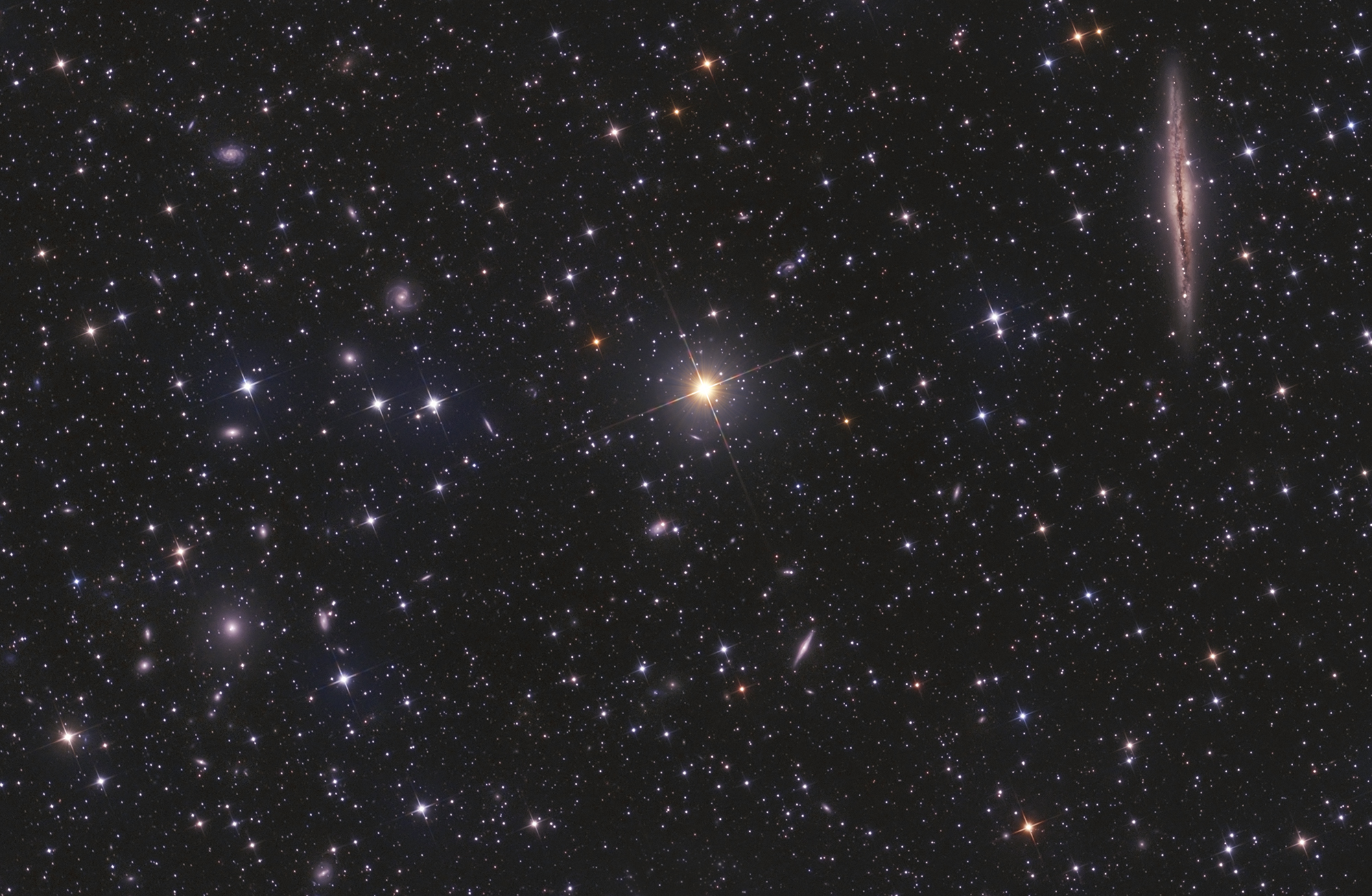APOD: 2017 November 2 – NGC 891 vs Abell 347