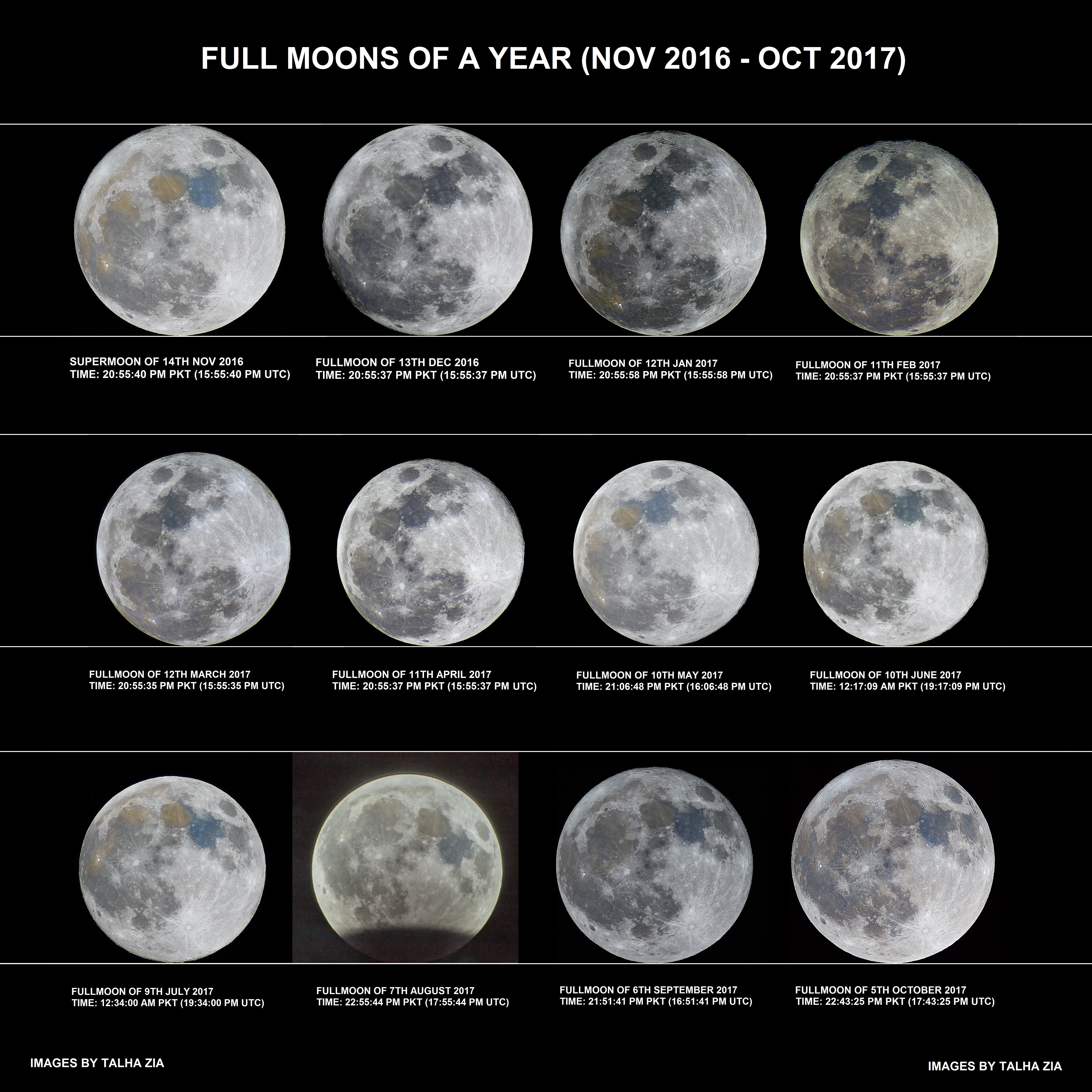 APOD: 2017 November 5 – A Year of Full Moons