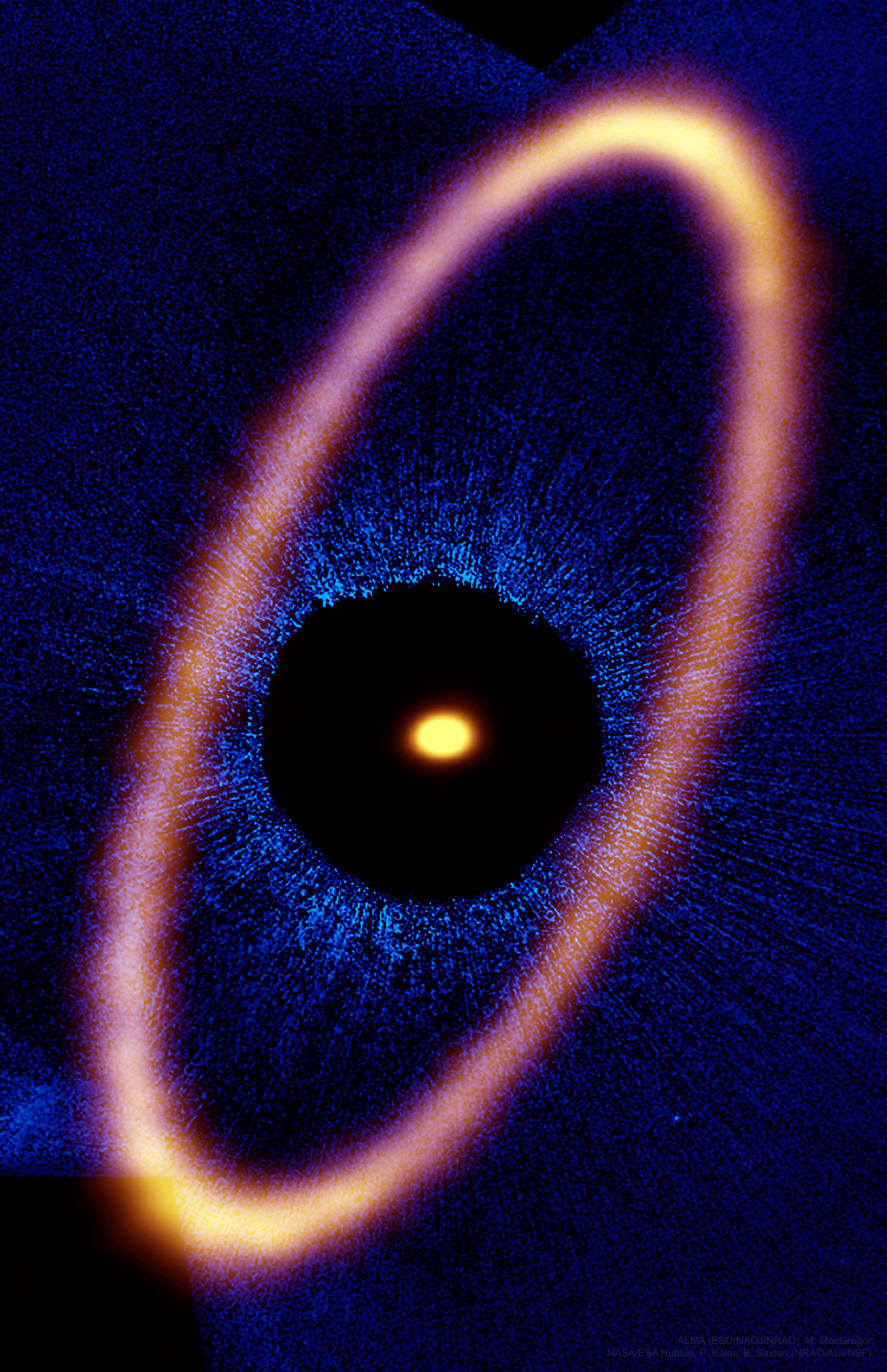 APOD: 2017 October 3 – Ice Ring around Nearby Star Fomalhaut
