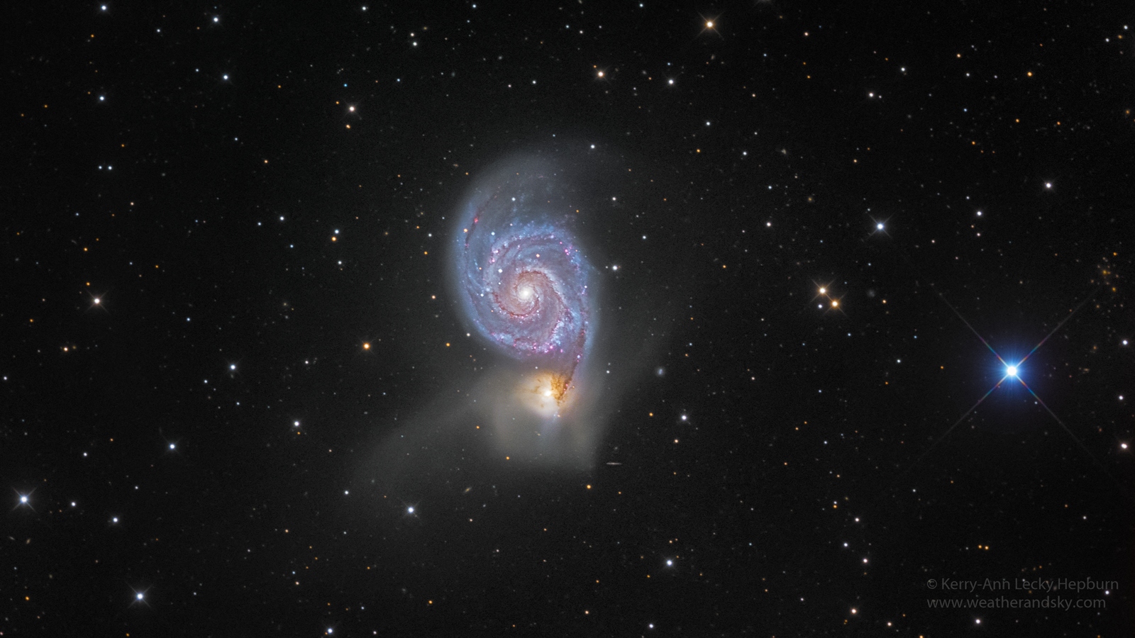 APOD: 2017 October 19 – M51: The Whirlpool Galaxy