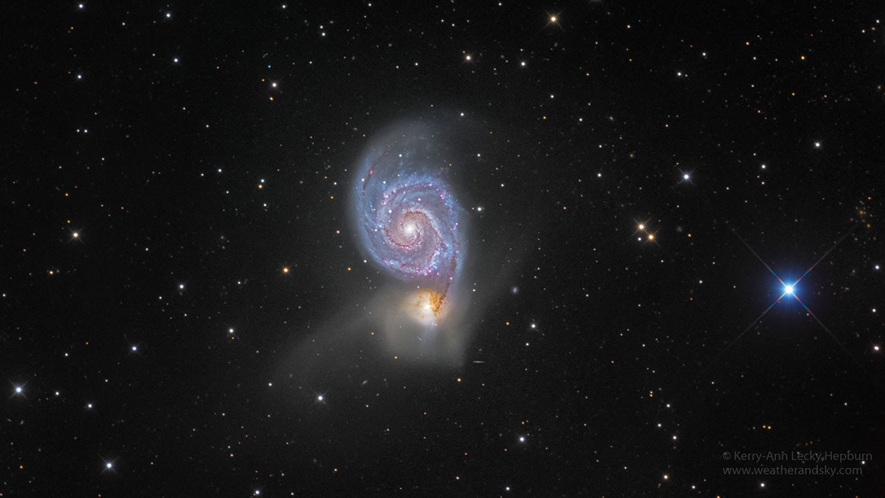 M51: The Whirlpool Galaxy — APOD for 2017-10-19