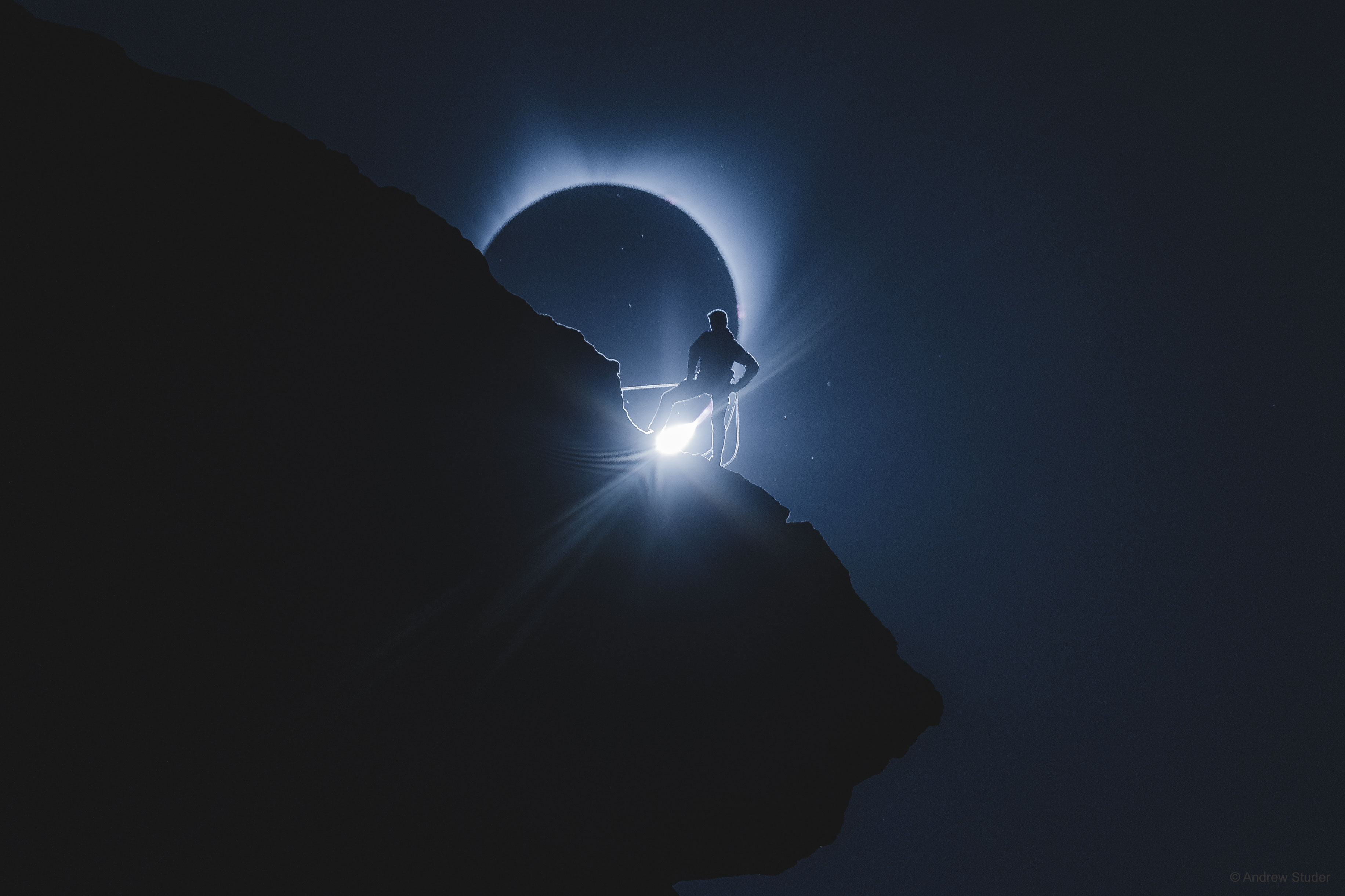 APOD: 2017 September 6 – The Climber and the Eclipse