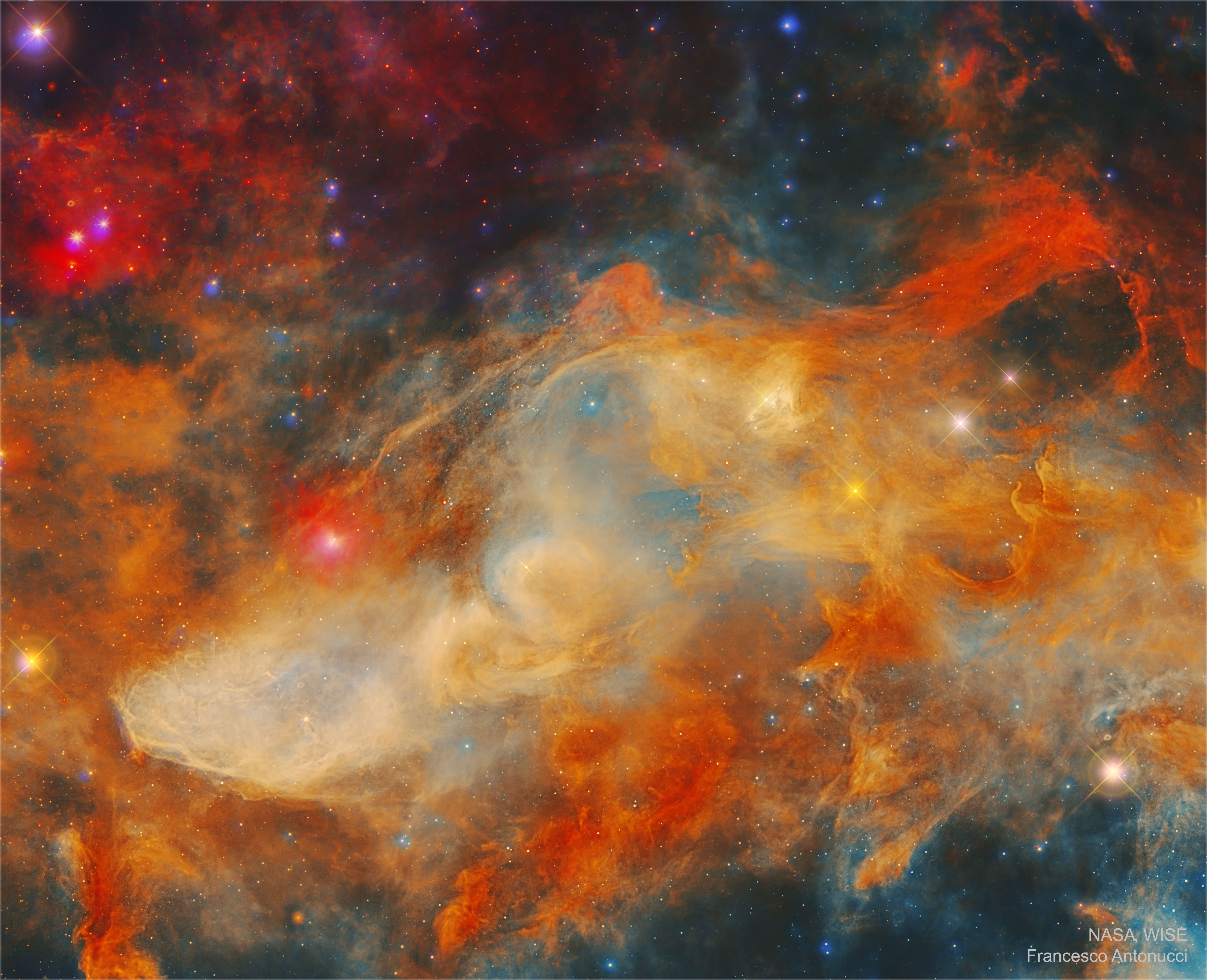 APOD: 2018 April 23 – The Blue Horsehead Nebula in Infrared