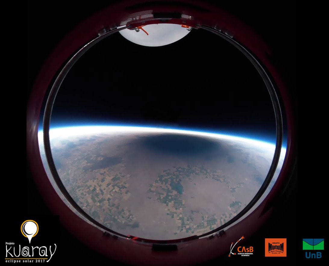 APOD: 2018 August 27 – Total Solar Eclipse Shadow from a Balloon