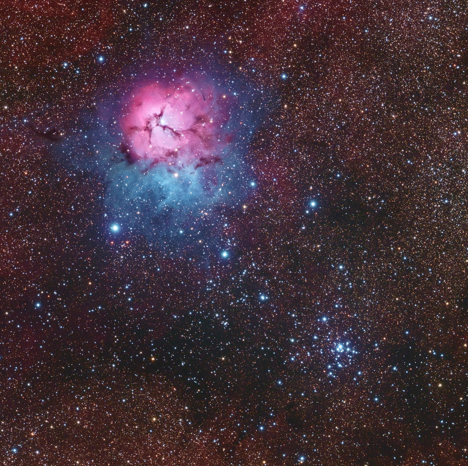 APOD: 2018 August 24 – Messier 20 and 21