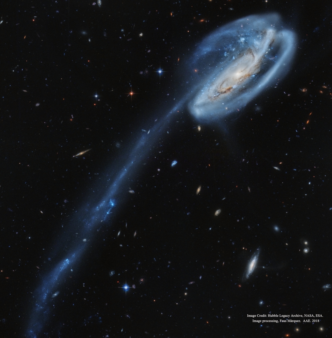 APOD: 2018 December 11 – Arp 188 and the Tadpole’s Tail