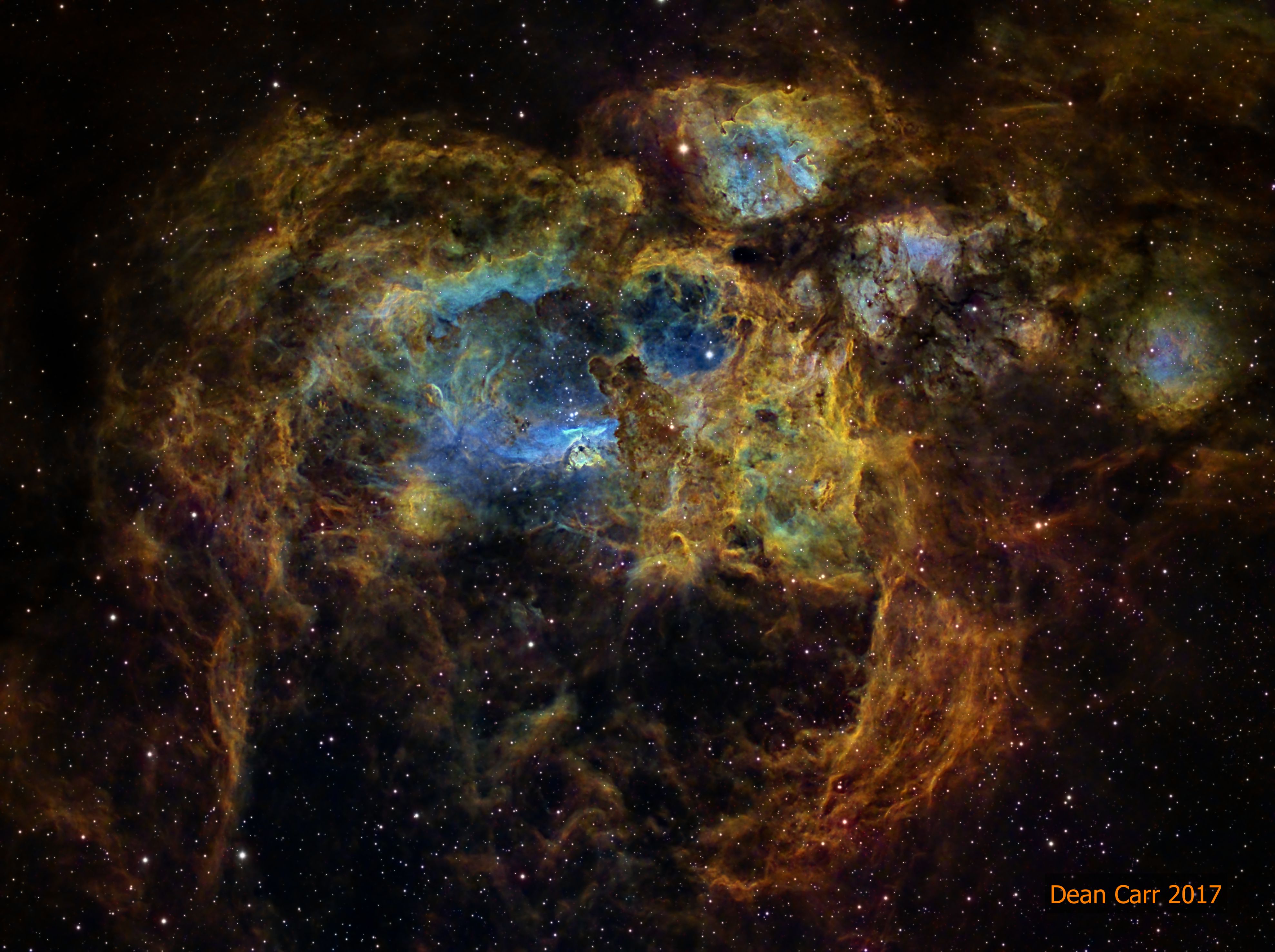 APOD: 2018 December 26 – NGC 6357: The Lobster Nebula