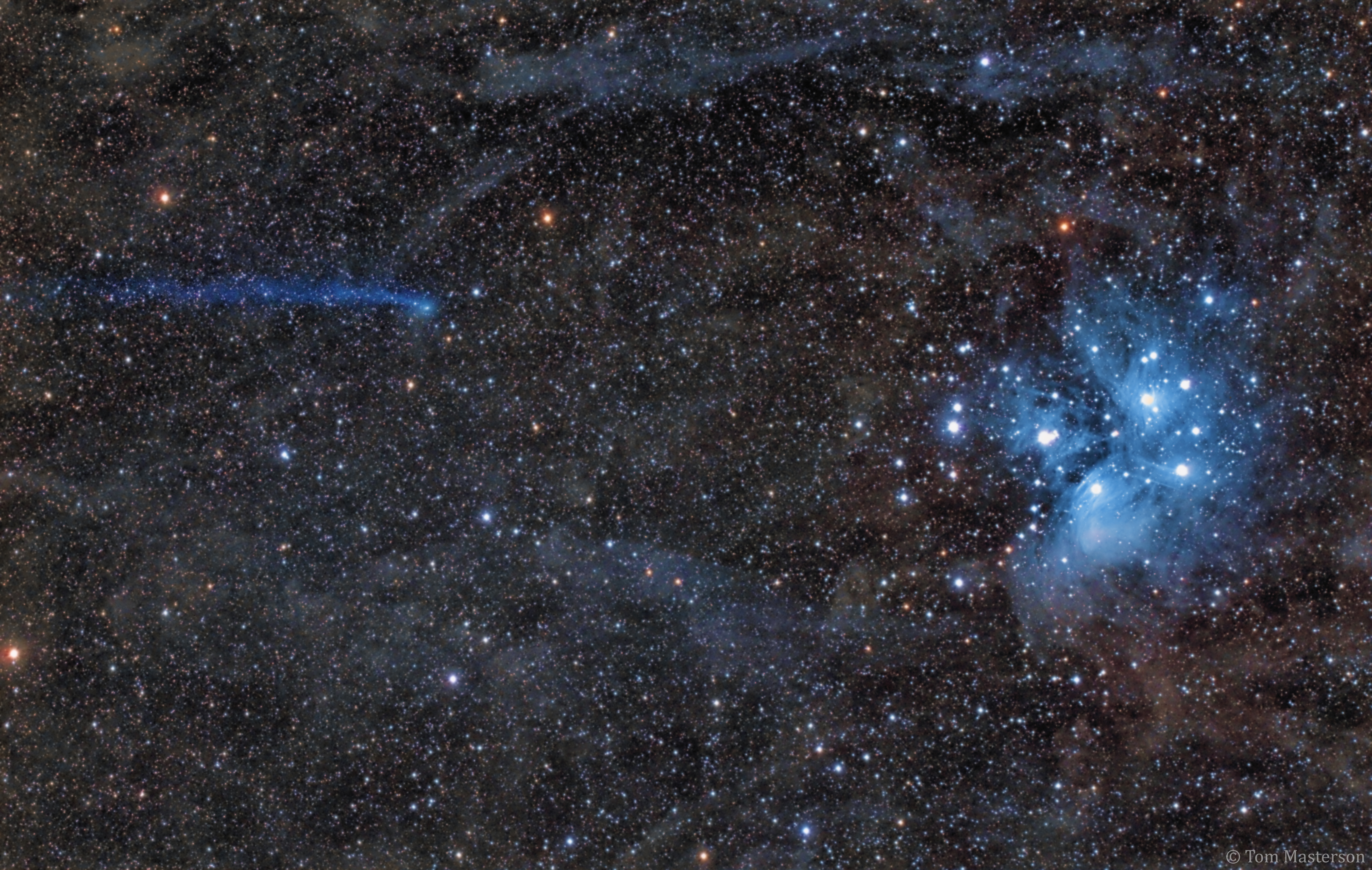 APOD: 2018 February 12 – Blue Comet Meets Blue Stars