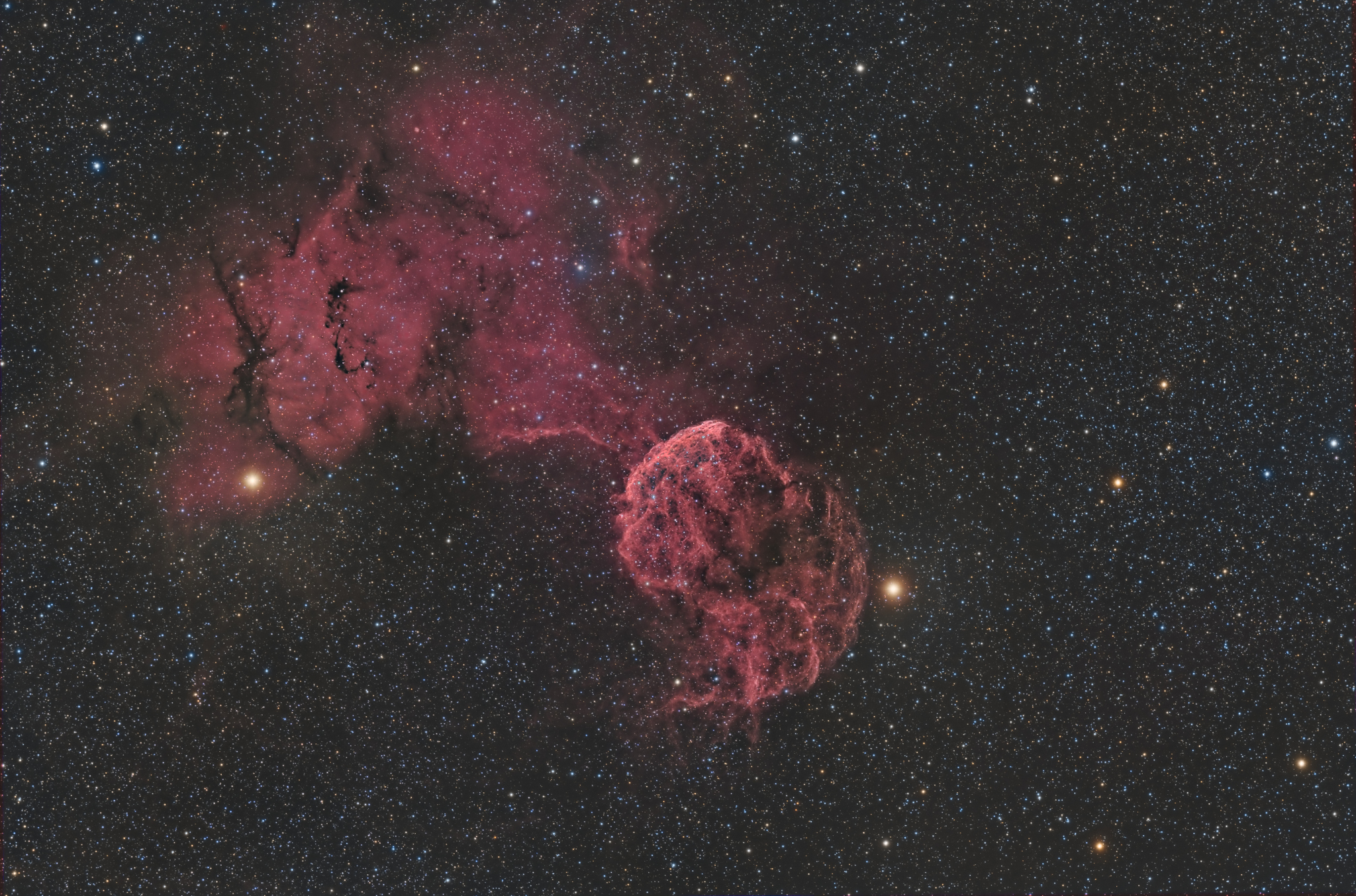 APOD: 2018 March 23 – Sharpless 249 and the Jellyfish Nebula