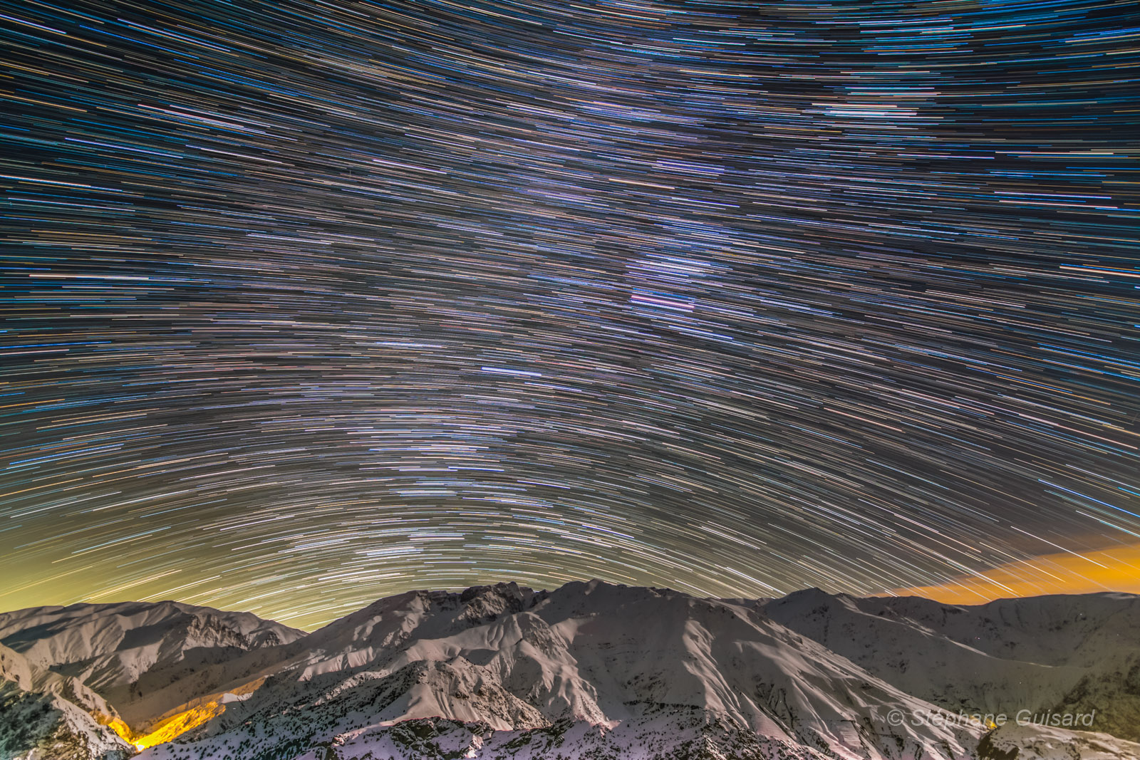 APOD: 2018 March 2 – Alborz Mountain Star Trails