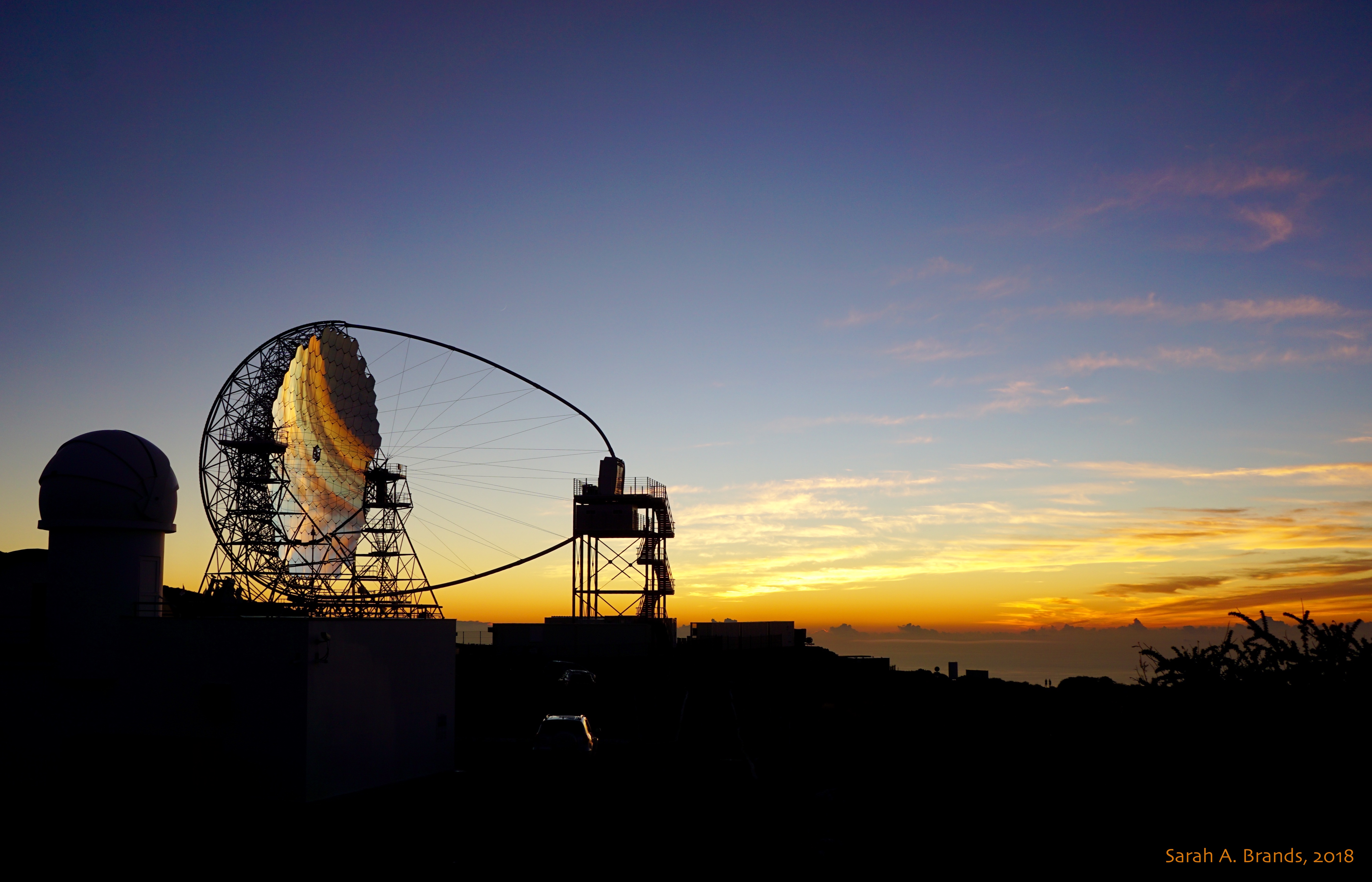 APOD: 2018 October 18 – Cherenkov Telescope at Sunset