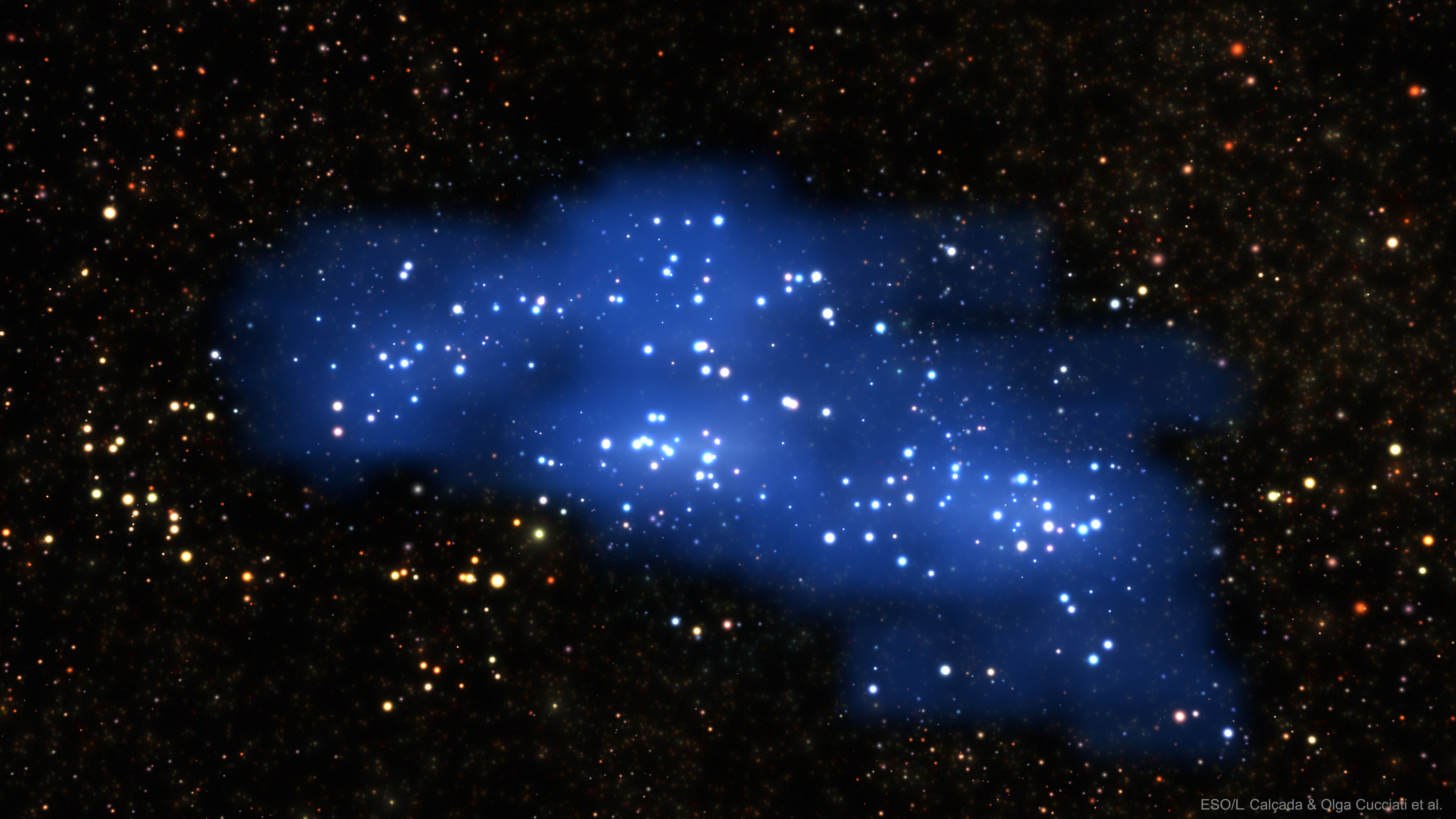 APOD: 2018 October 23 – Hyperion: Largest Known Galaxy Proto Supercluster