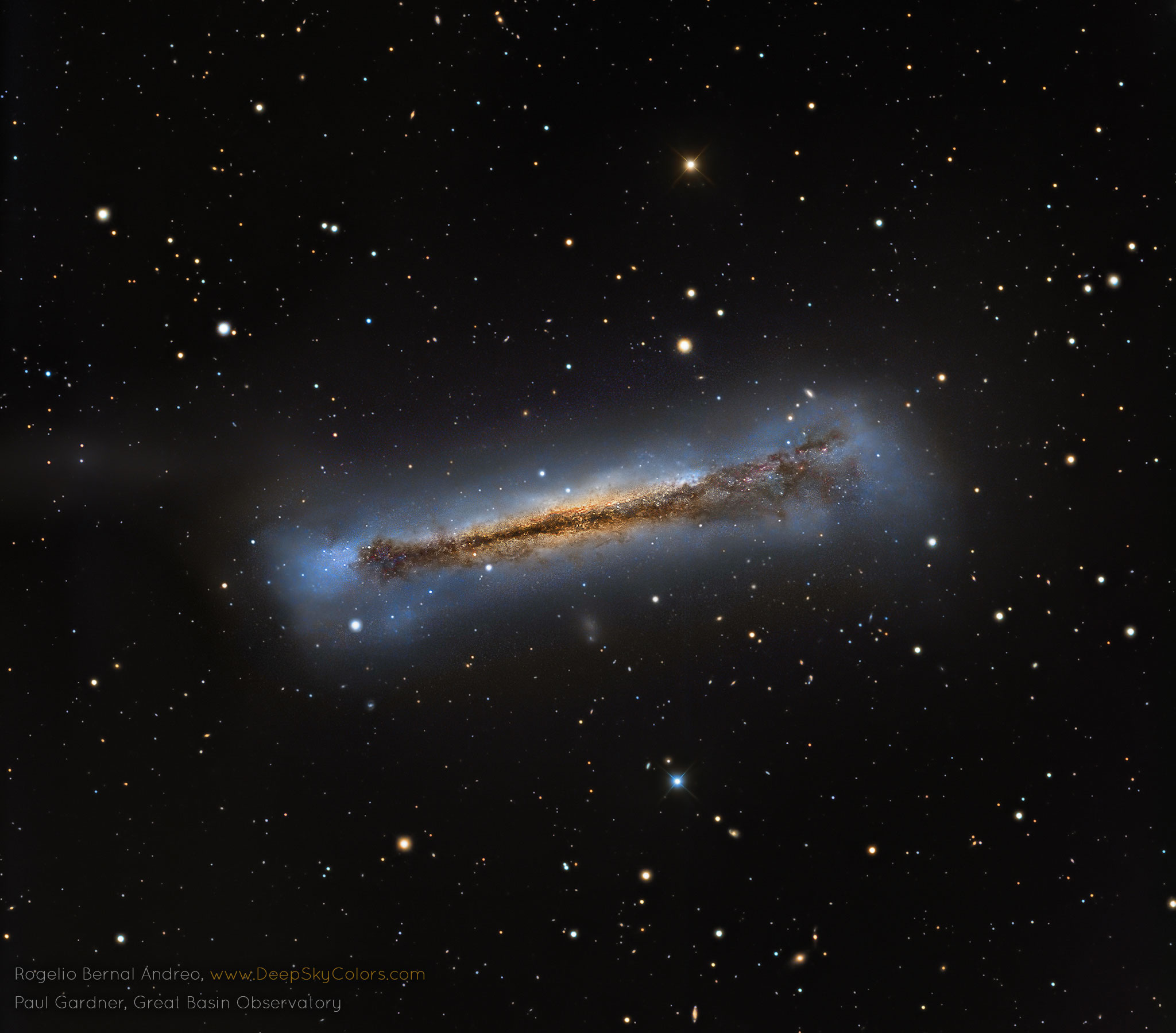 APOD: 2018 September 5 – NGC 3628: Sideways Spiral Galaxy
