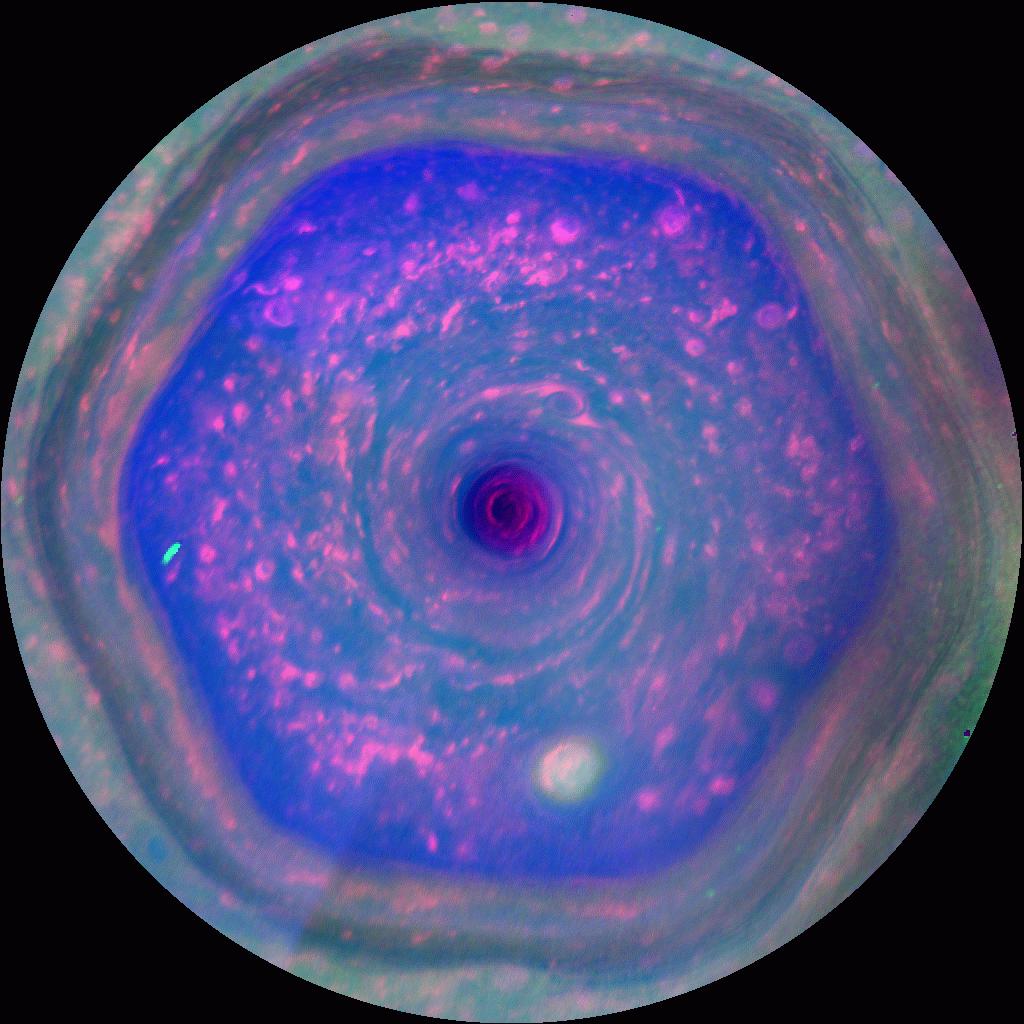 APOD: 2018 September 7 – Saturn’s North Polar Hexagon