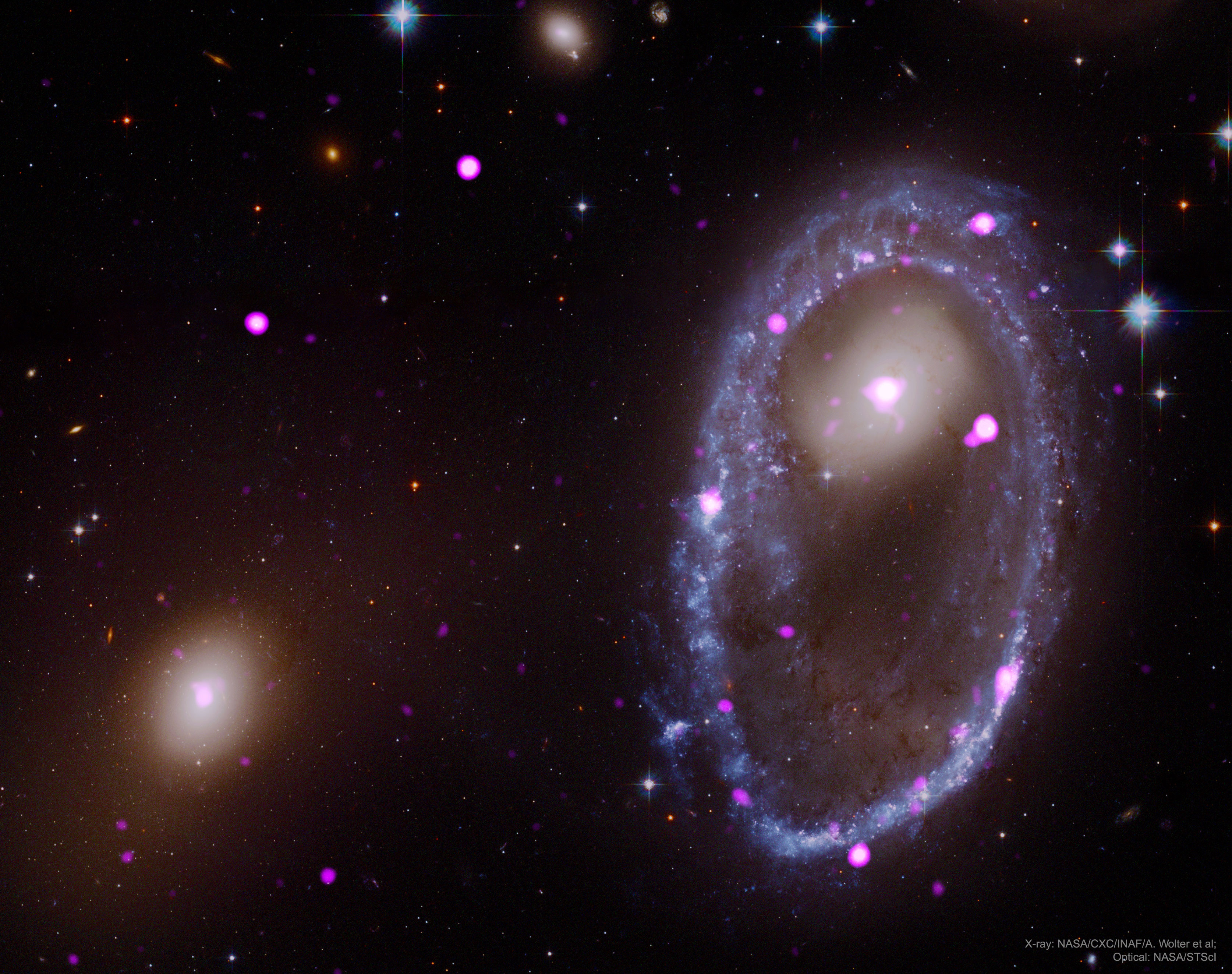 APOD: 2018 September 17 – Cosmic Collision Forges Galactic Ring