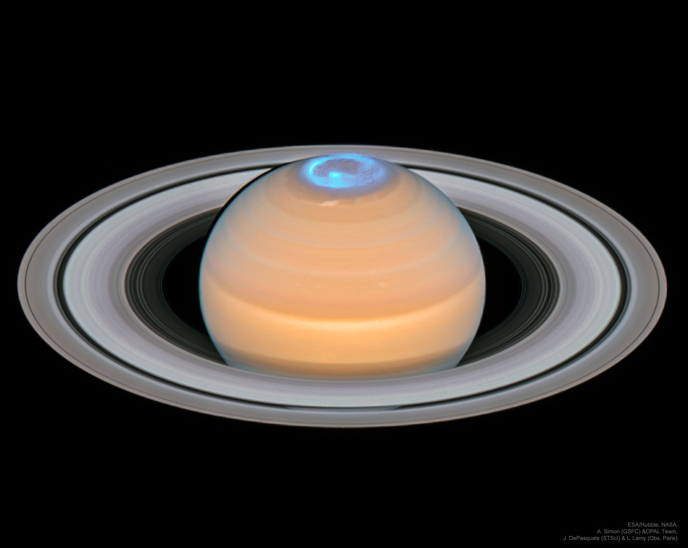APOD: 2018 September 3 – Aurora around Saturns North Pole