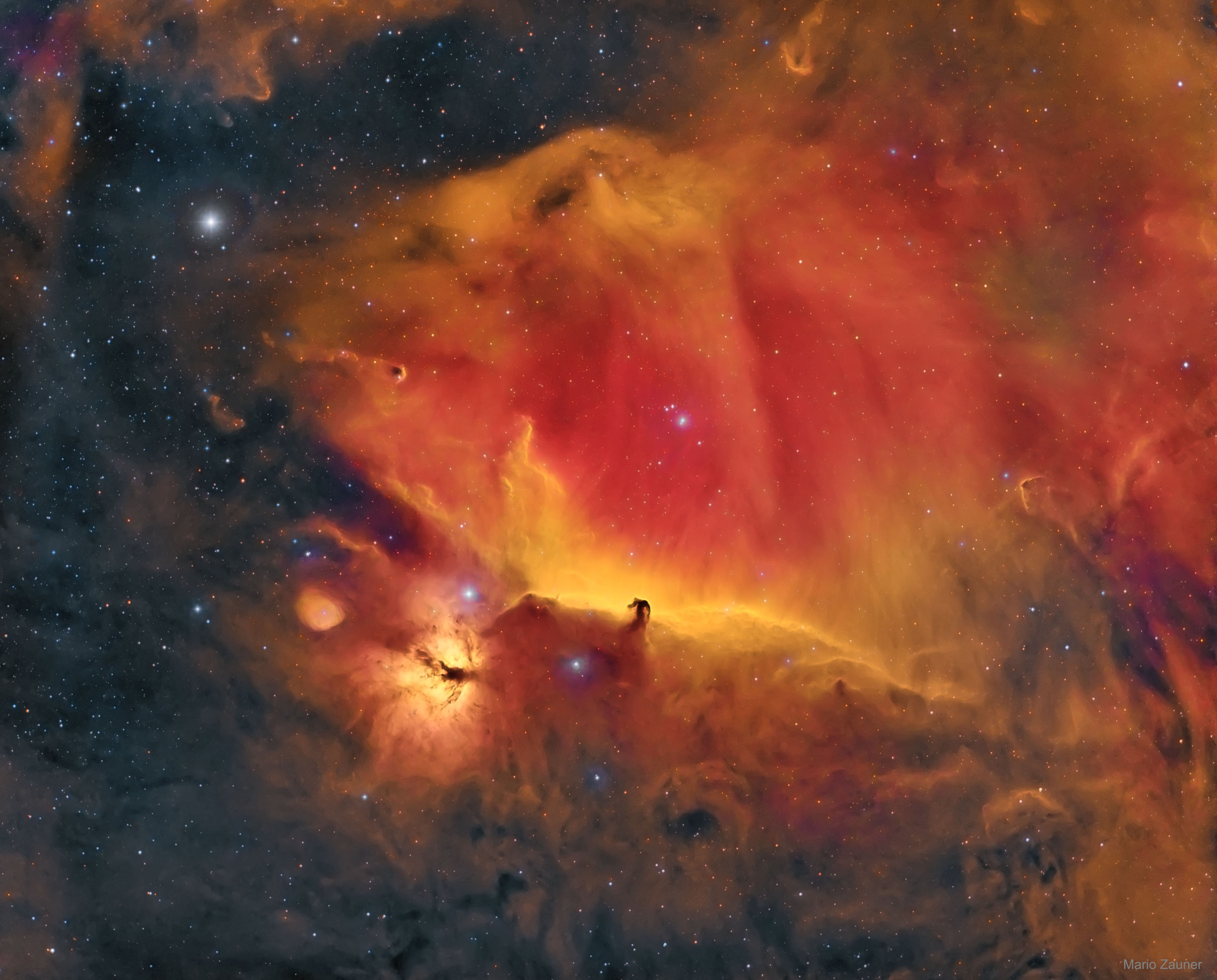APOD: 2019 April 3 – Wisps Surrounding the Horsehead Nebula