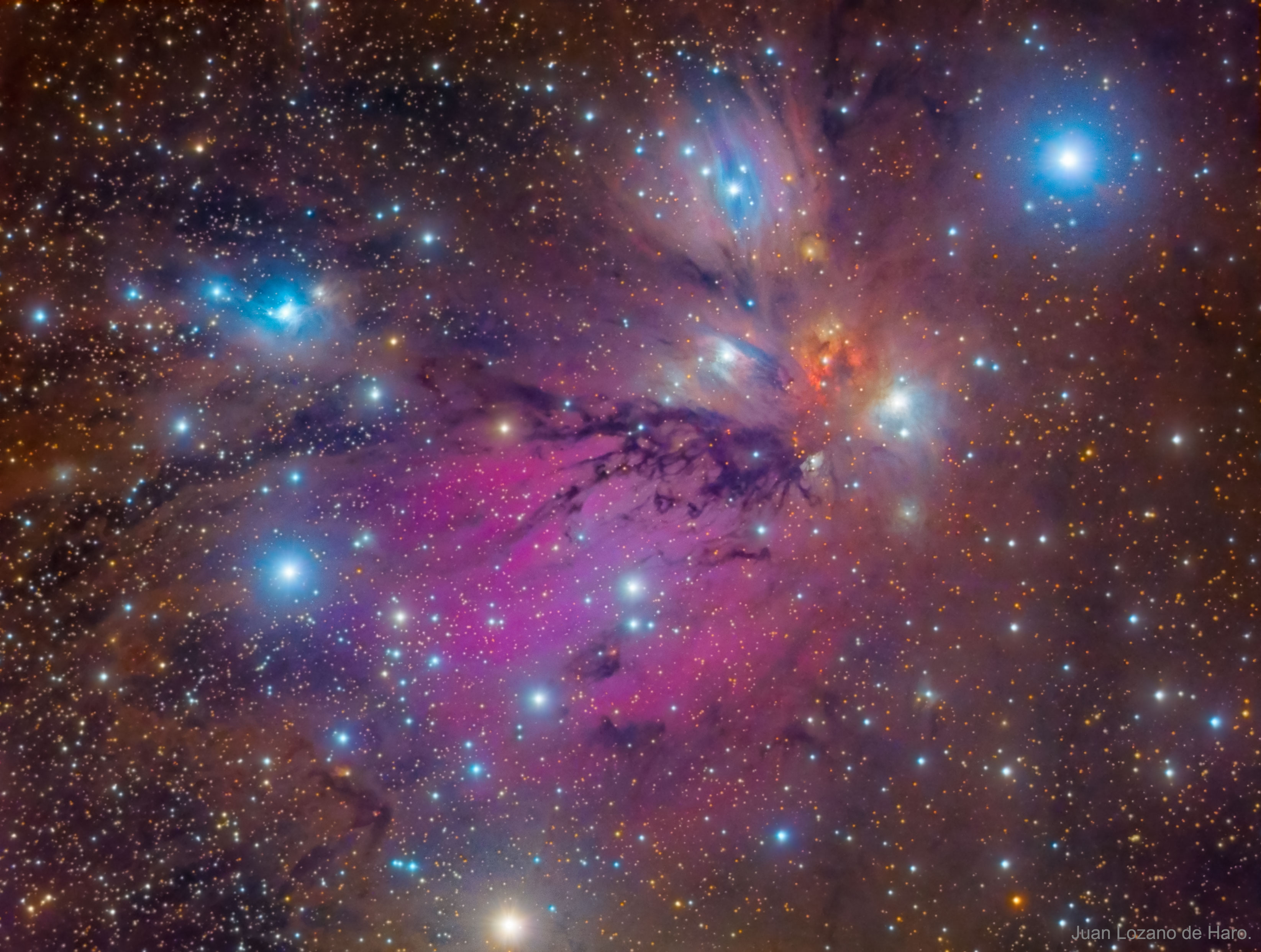 APOD: 2019 August 26 – NGC 2170: Angel Nebula Still Life
