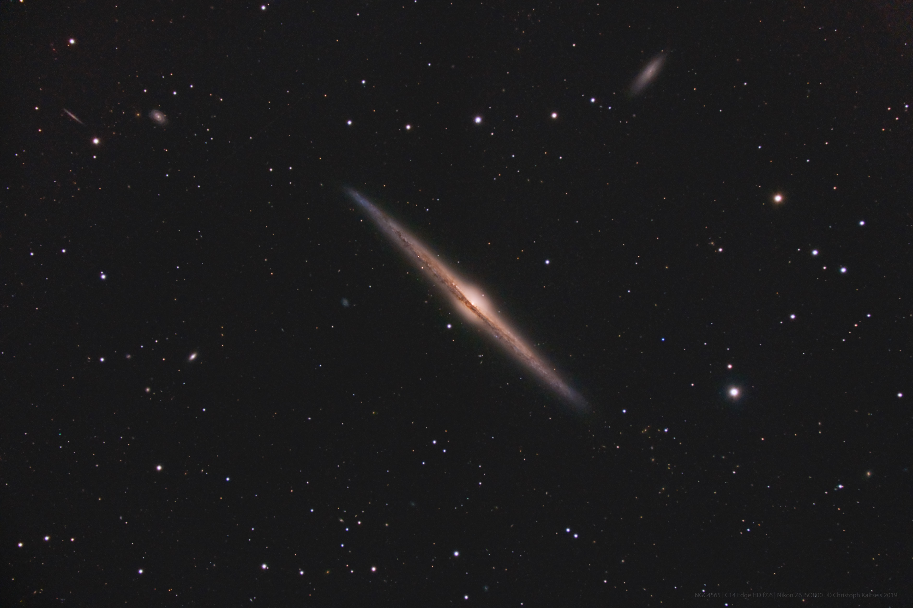APOD: 2019 February 22 – NGC 4565: Galaxy on Edge
