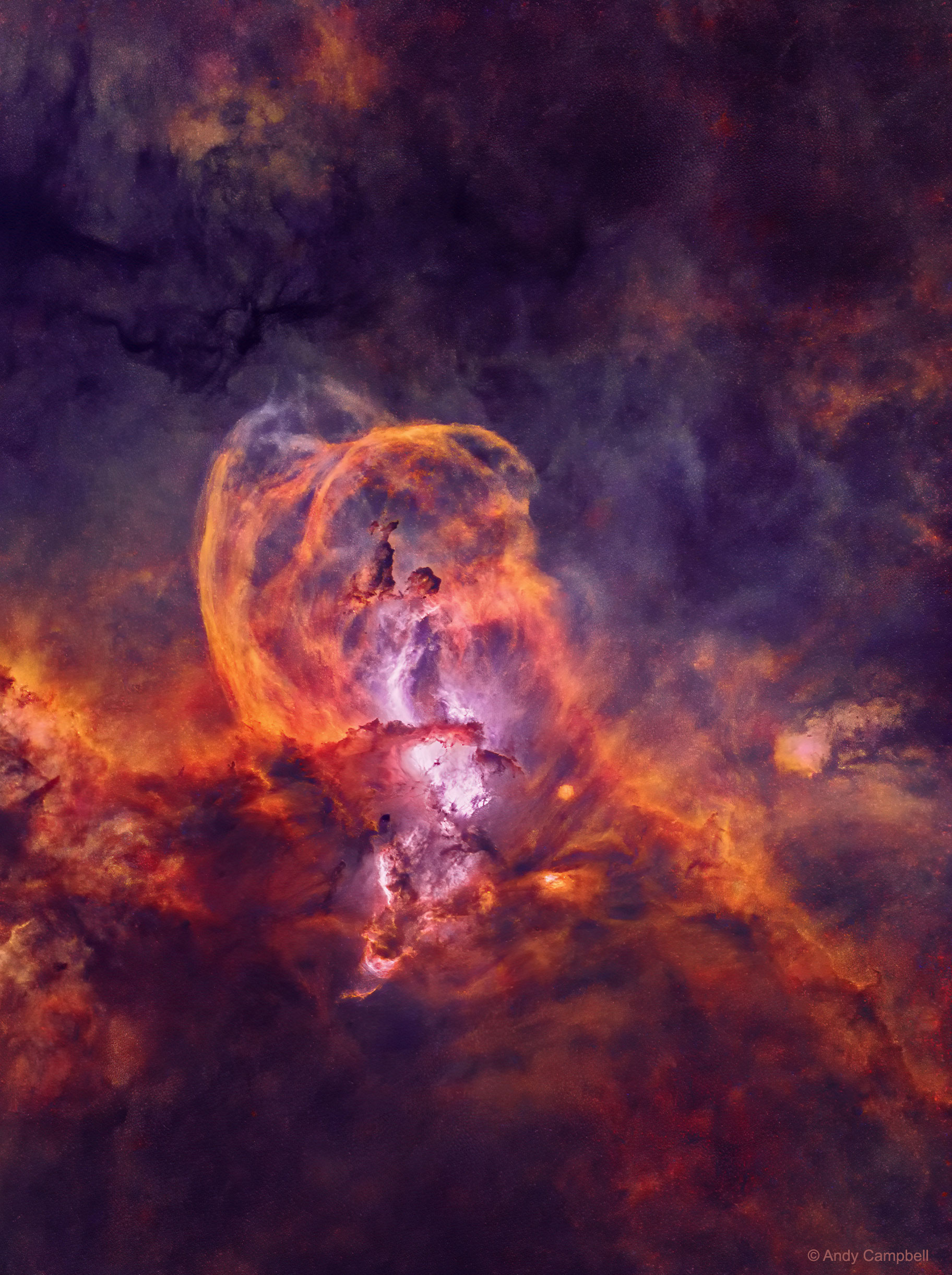APOD: 2019 July 30 – Star Forming Region NGC 3582 without Stars