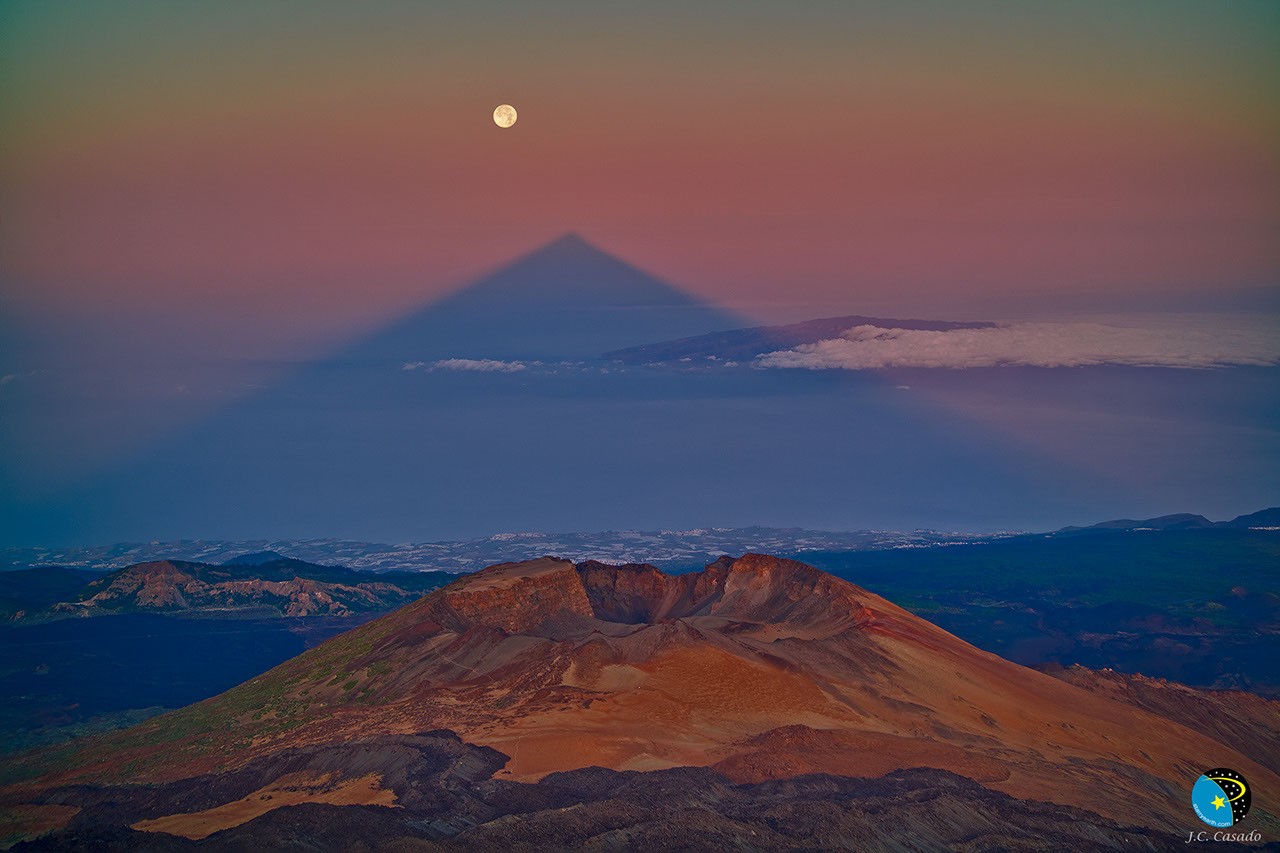 A Triangular Shadow of a Large Volcano — APOD for 2019-06-09