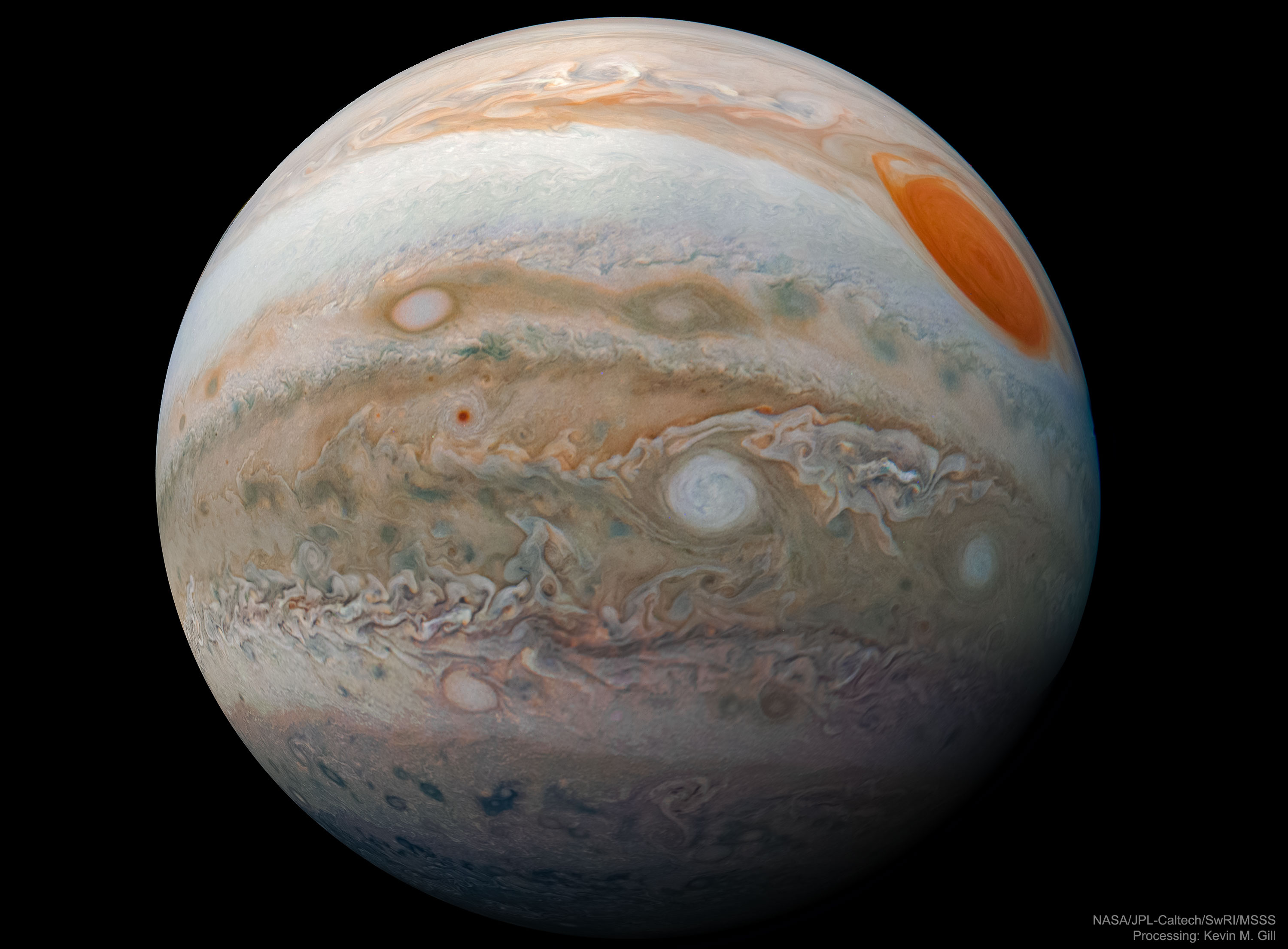 APOD: 2019 May 8 – Jupiter Marble from Juno