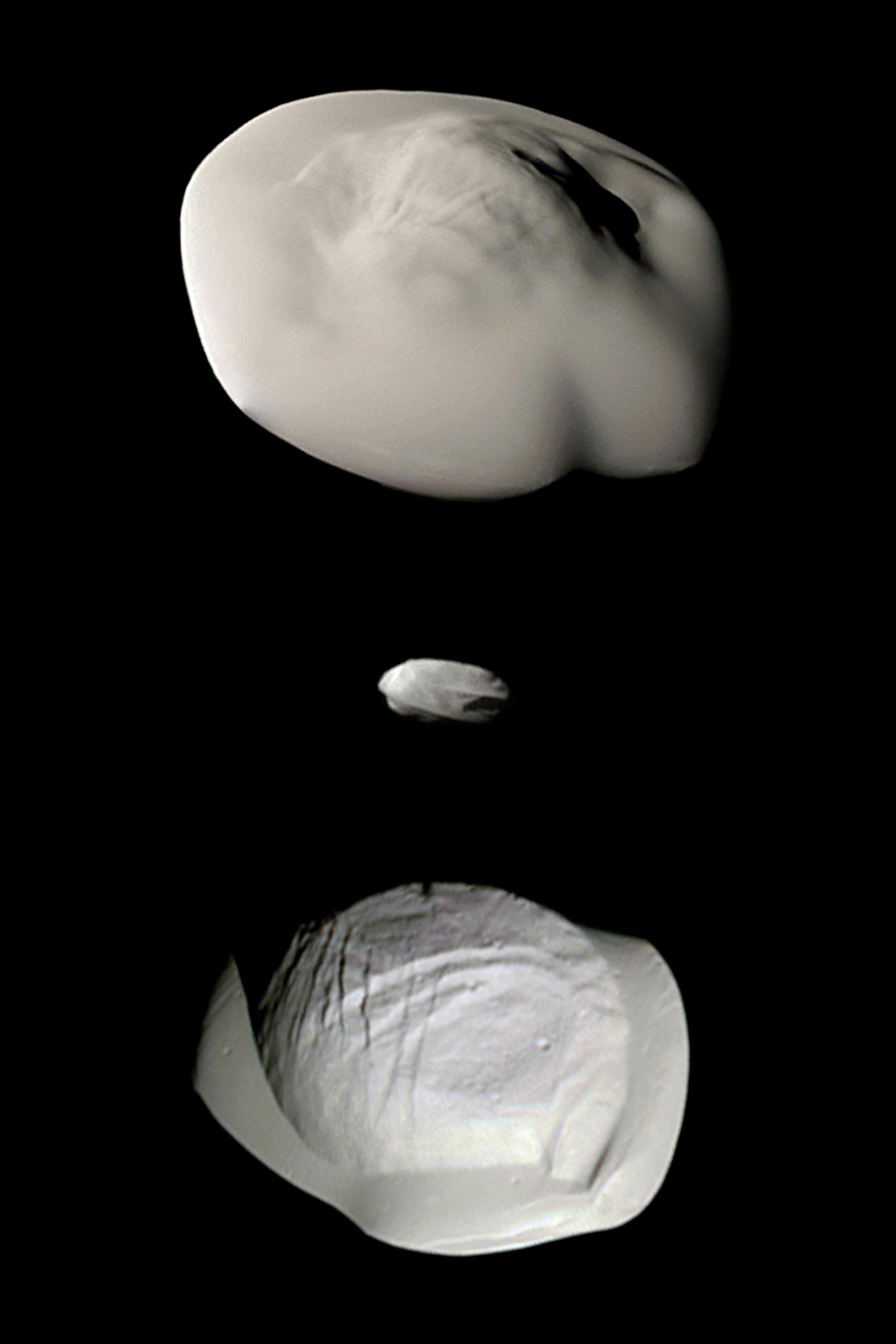 APOD: 2019 May 18 – Atlas, Daphnis, and Pan