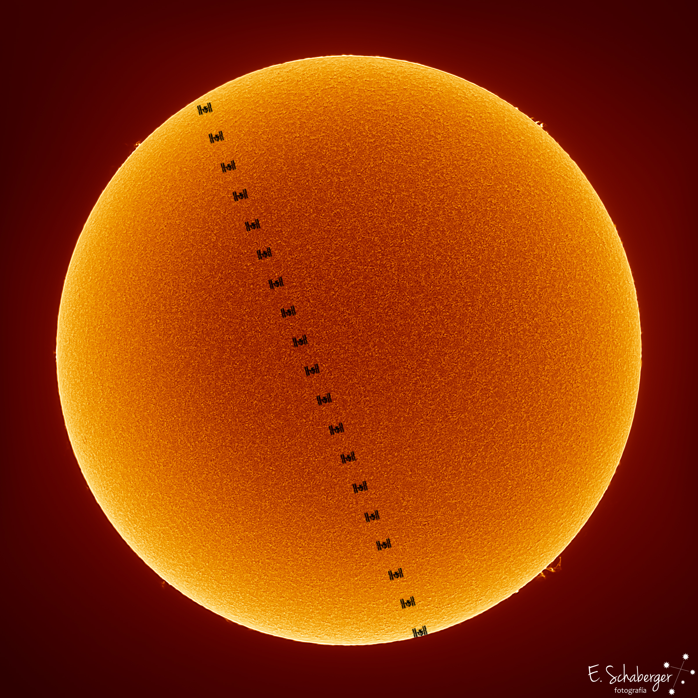 APOD: 2019 October 28 – The Space Station Crosses a Spotless Sun