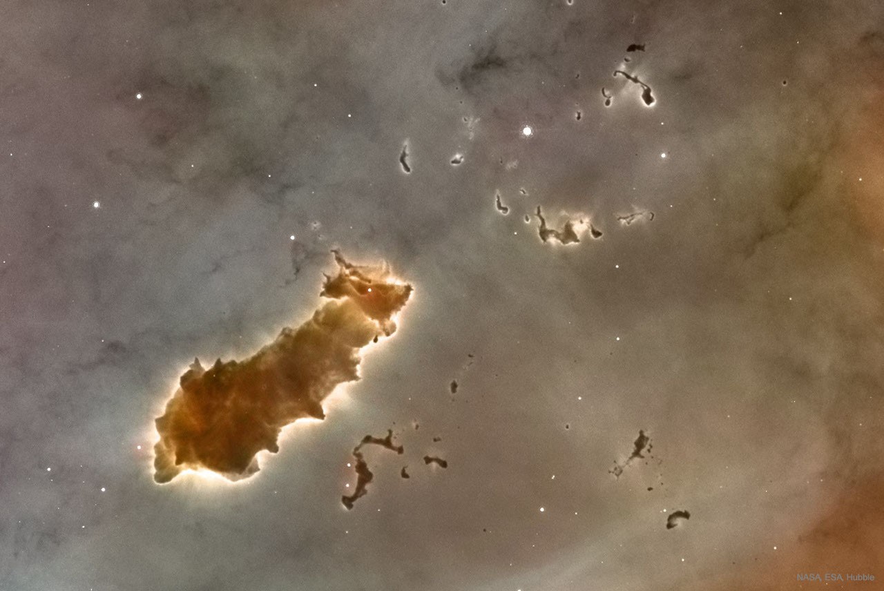 Molecular Clouds in the Carina Nebula — APOD for 2019-10-02