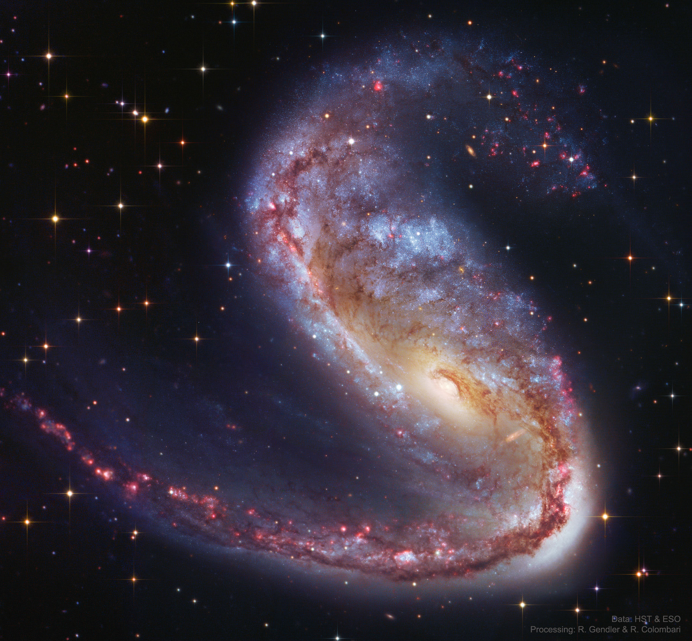APOD: 2020 August 4 – NGC 2442: Galaxy in Volans
