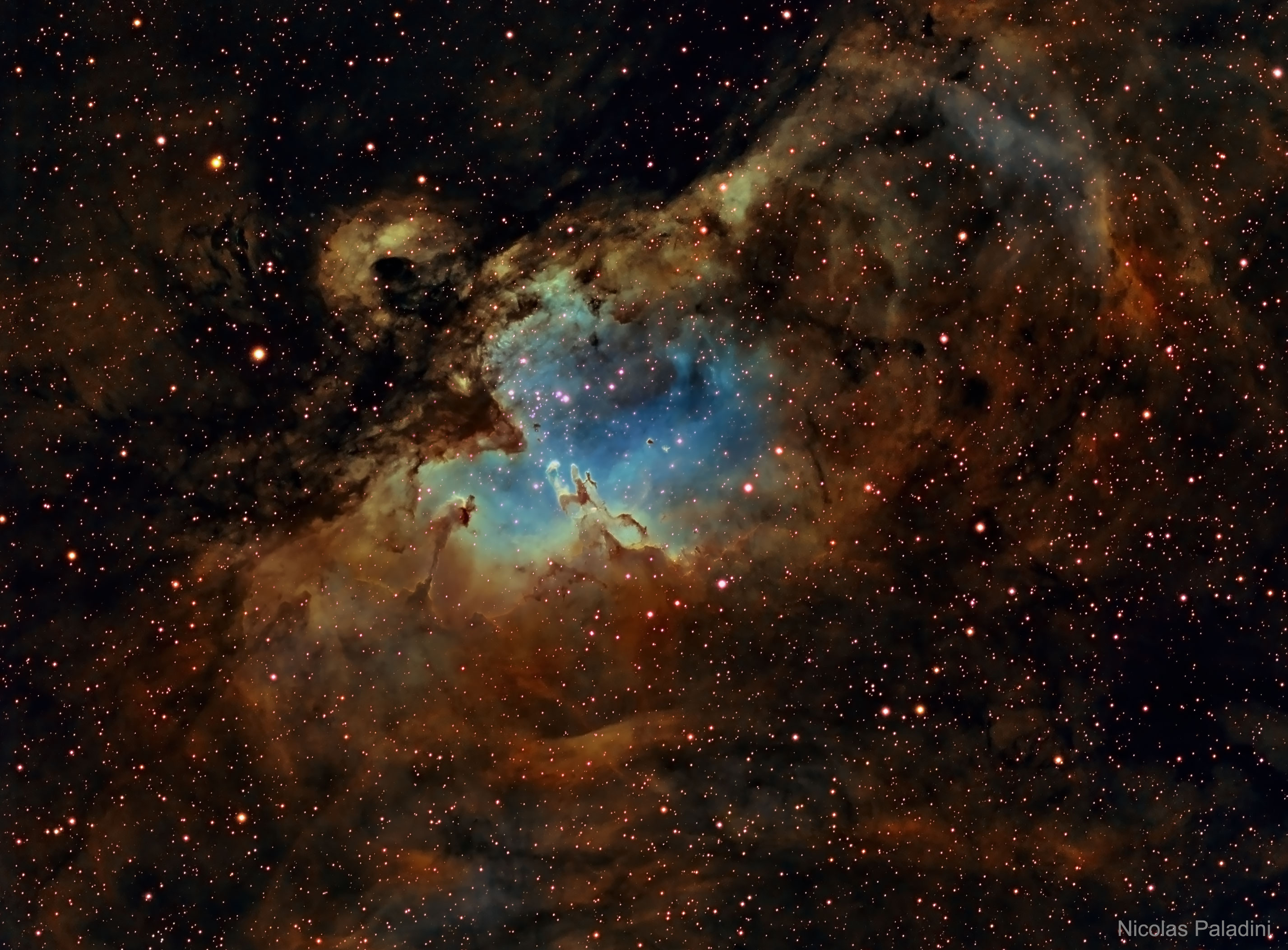 APOD: 2020 December 28 – M16: Inside the Eagle Nebula
