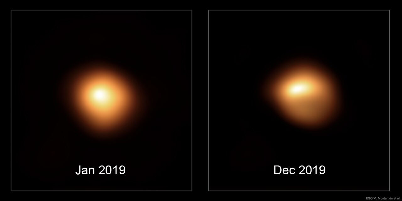 APOD: 2020 February 17 – The Changing Surface of Fading Betelgeuse