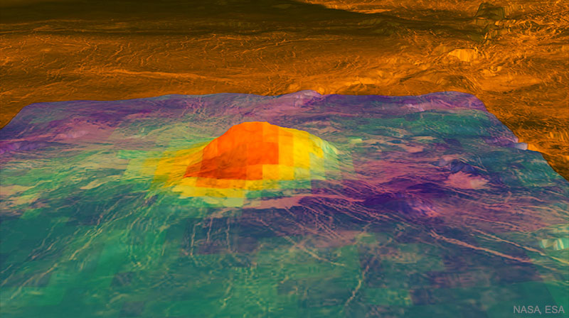 APOD: 2020 January 14 – Evidence of an Active Volcano on Venus