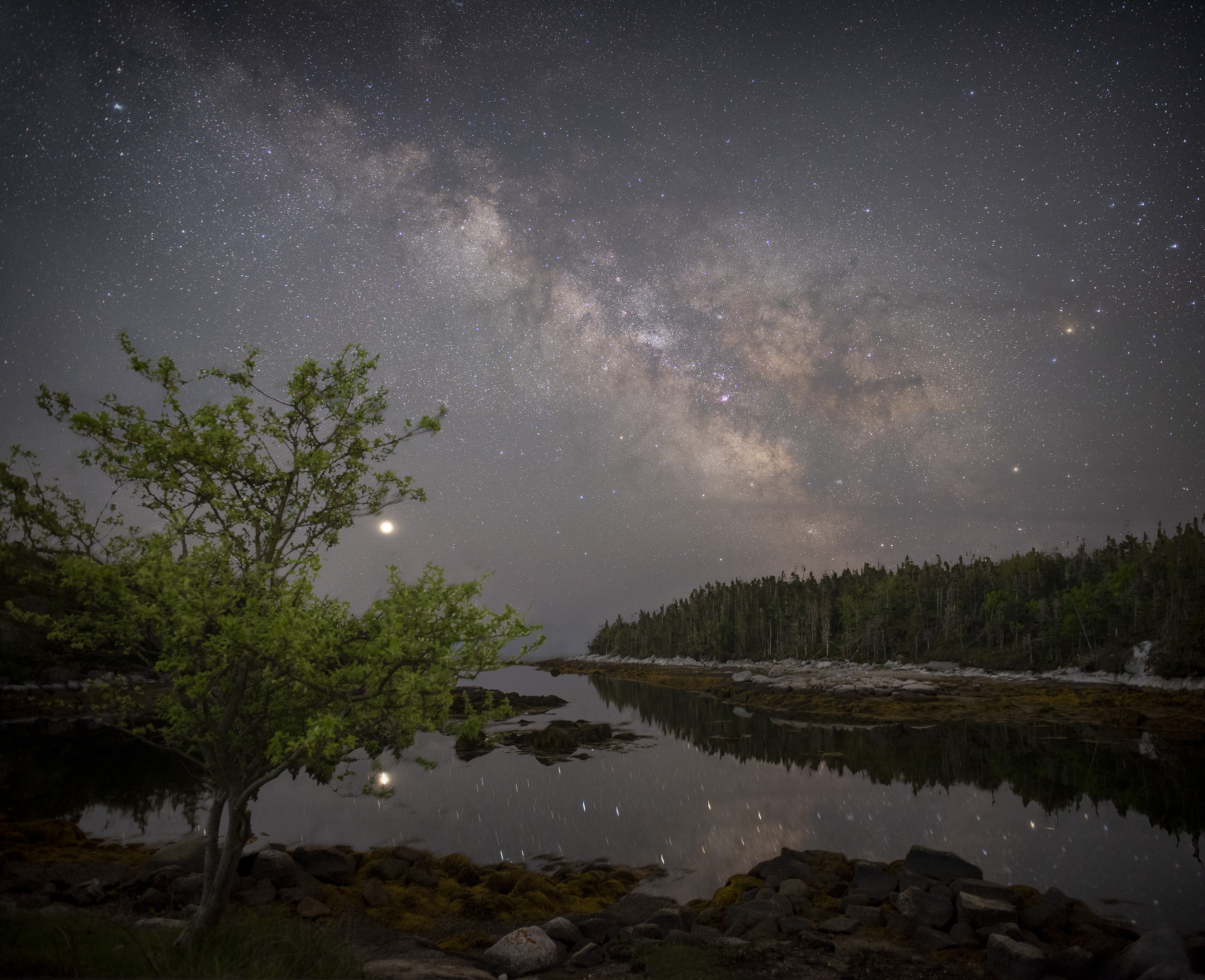 APOD: 2020 July 2 – The Galaxy, the Planet, and the Apple Tree