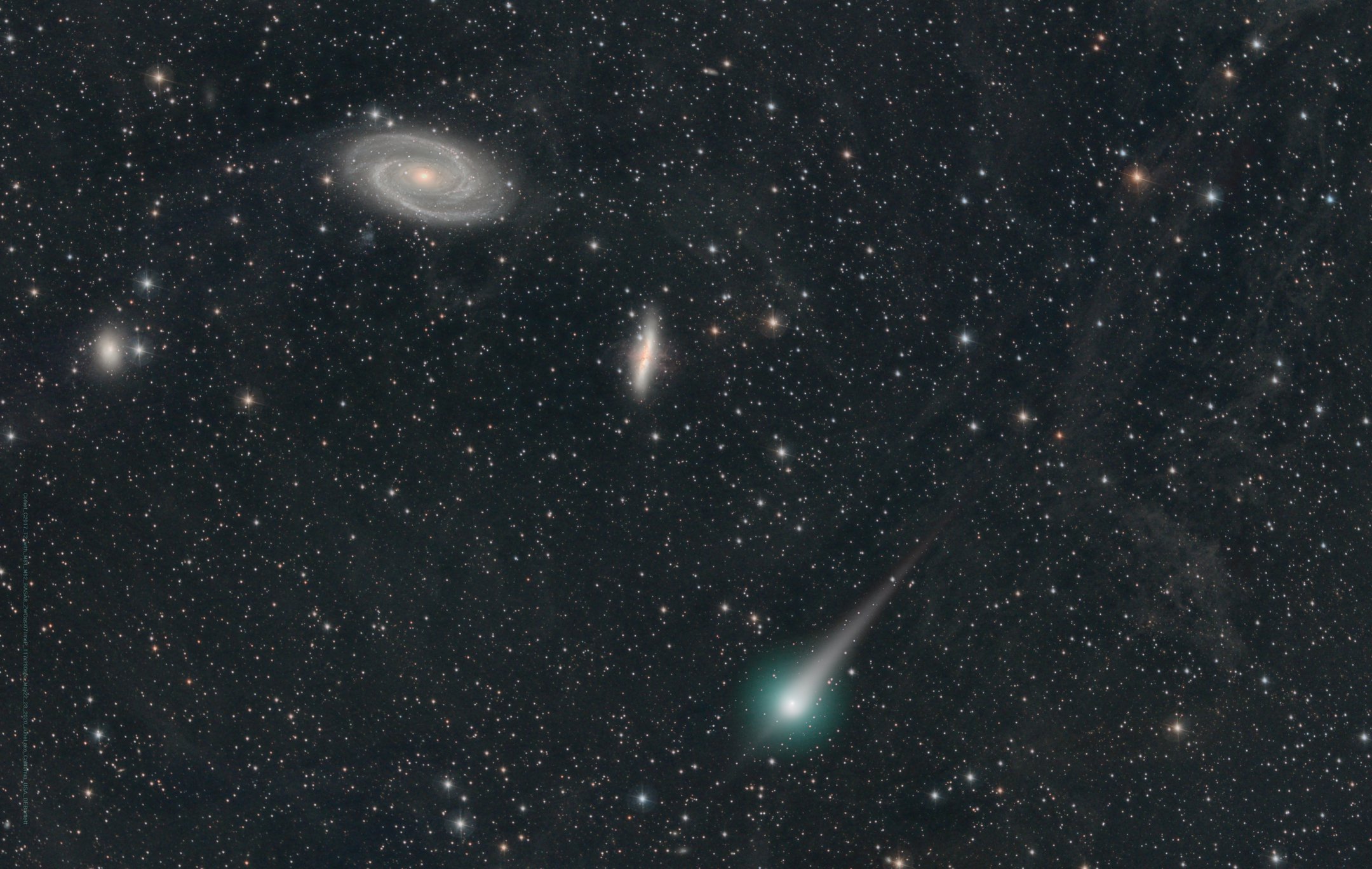 APOD: 2020 June 6 – Comet PanSTARRs and the Galaxies