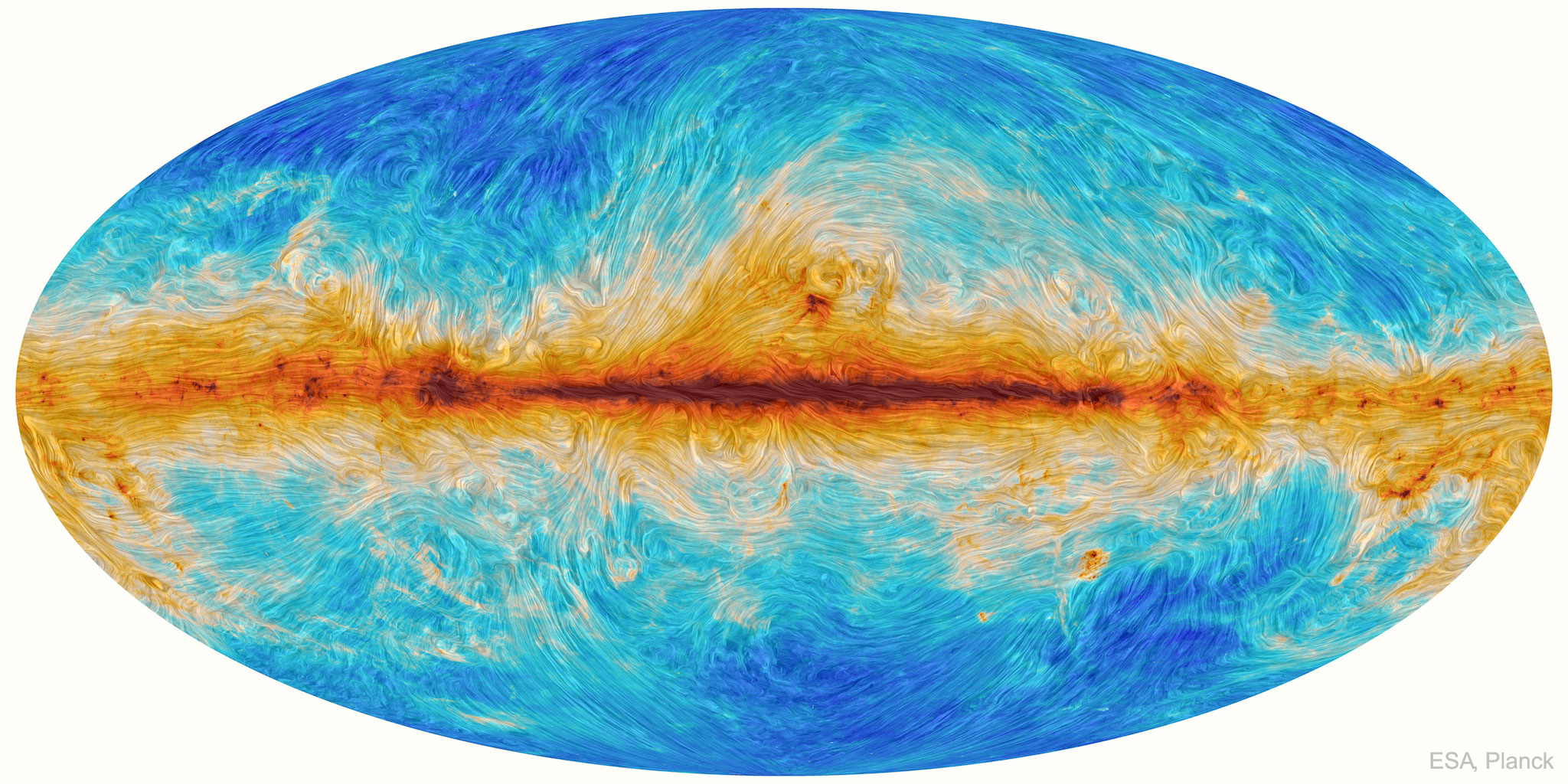 APOD: 2020 June 17 – Magnetic Streamlines of the Milky Way
