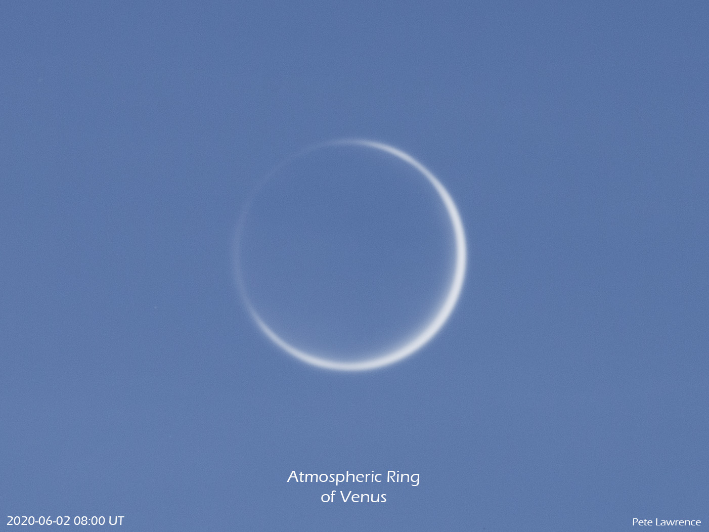 APOD: 2020 June 8 – Atmospheric Ring of Venus