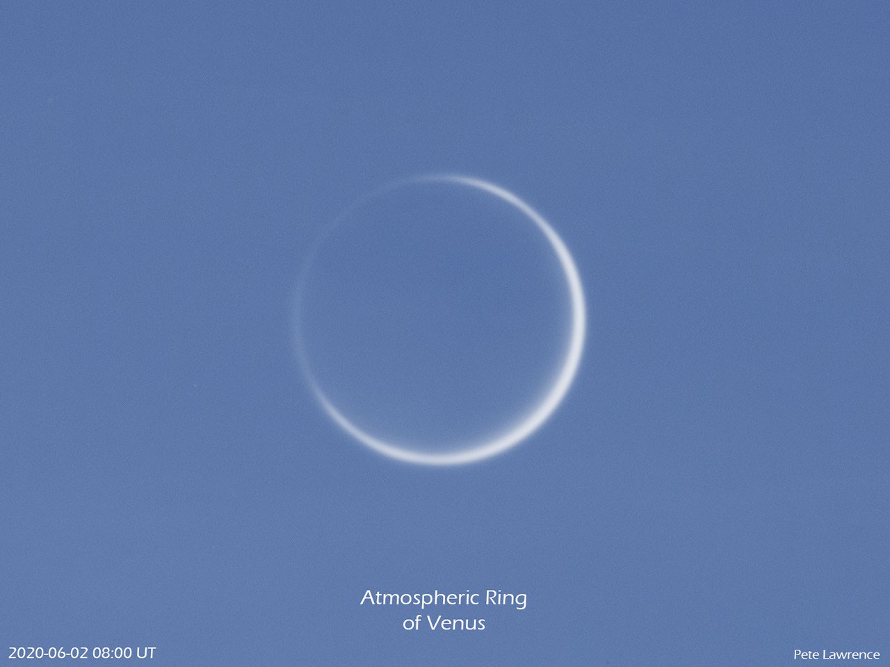 Atmospheric Ring of Venus — APOD for 2020-06-08